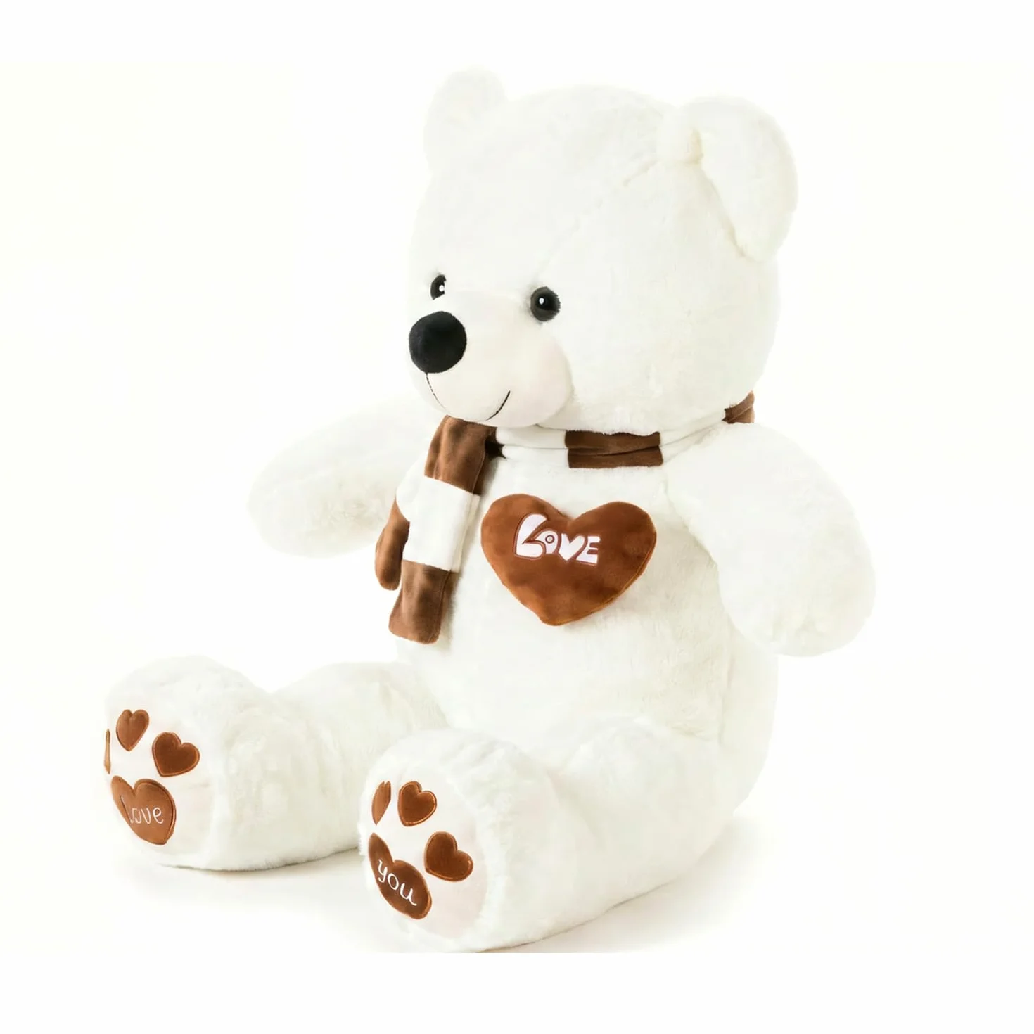 YunNasi Orso di Peluche Gigante Orsacchiotto Gigante | Morbido Peluche Giganti Bianco XL Bianca