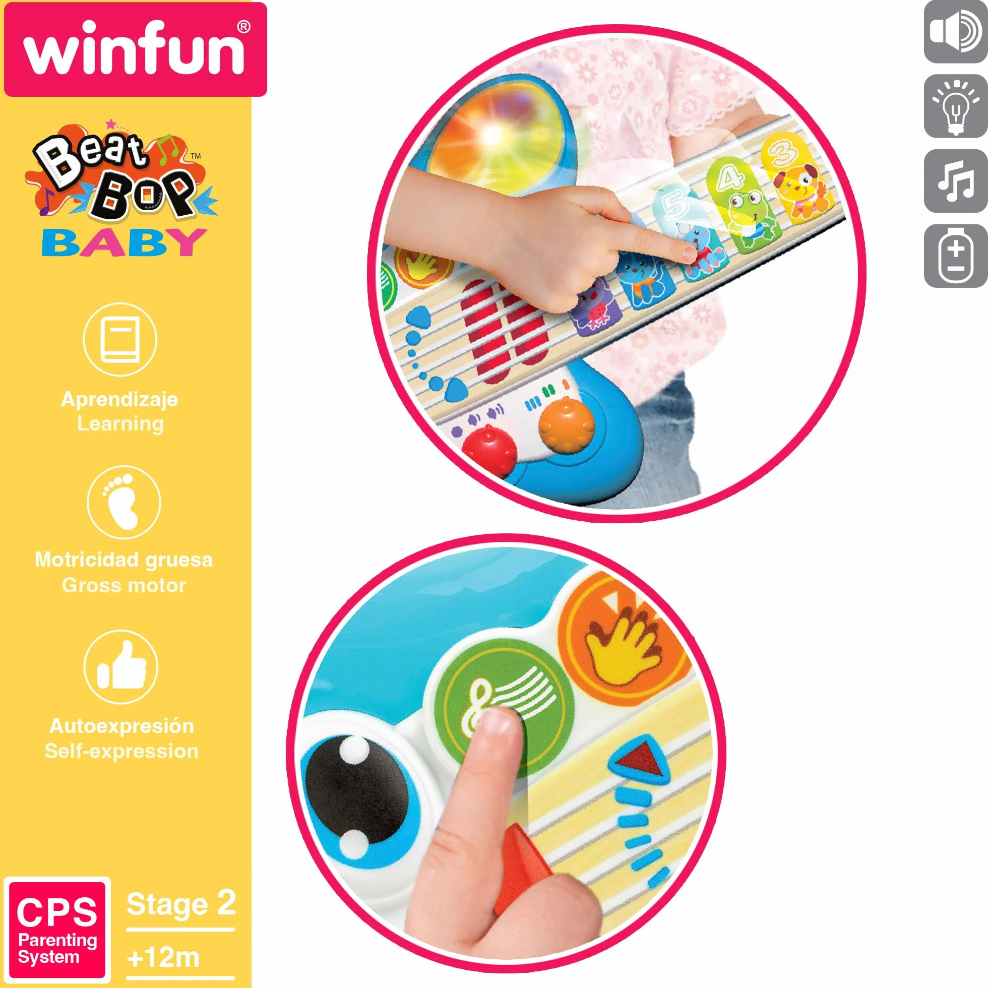 Winfun Chitarra per bambini Giocattoli musicali 1 anno