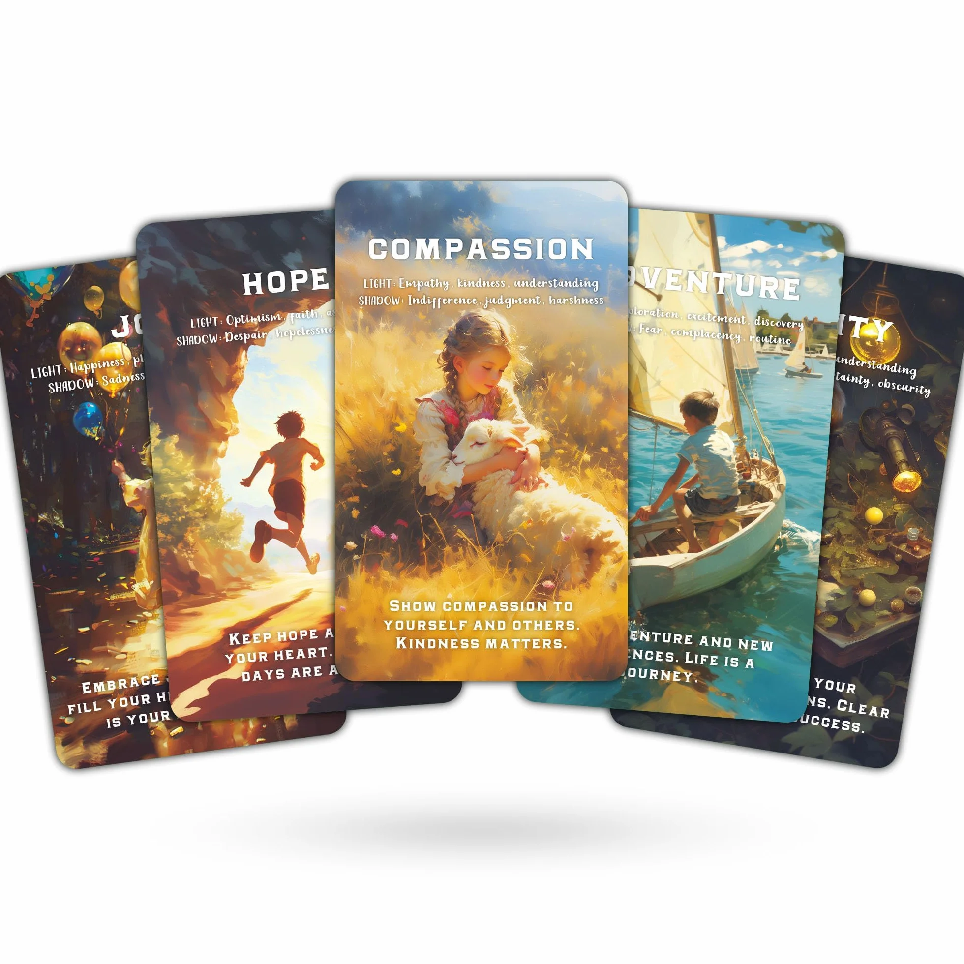 QCFQCF Inner Child Oracle Cards: guarigione, scoperta di sé e crescita emotiva per la trasformazione personale