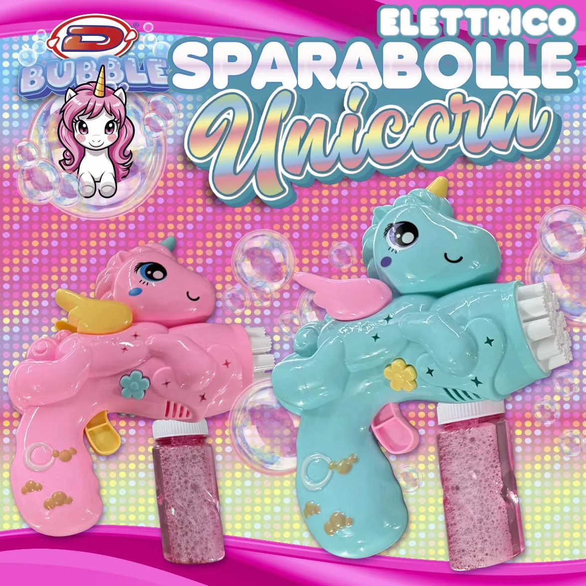 Dynit: Sparabolle Elettrico Unicorno (Assortimento)