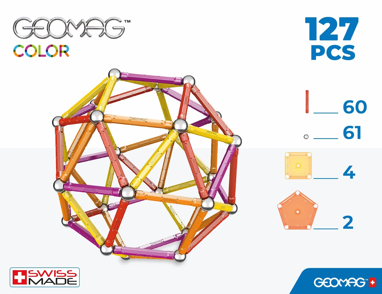 Geomag 264 - Classic Colore, 127 Pezzi