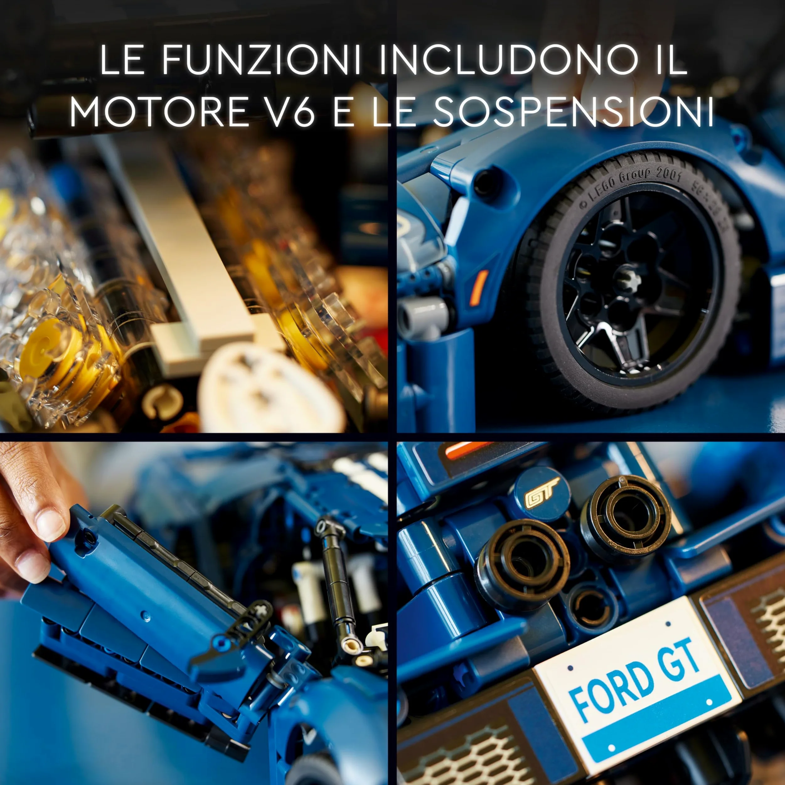 LEGO 42154 Technic Ford GT 2022, Kit Modellino di Auto da Costruire per Adulti, Idea Regalo per Uomo o Donna, Lui o Lei, Supercar in Scala 1:12 con Dettagli Originali, Set da Collezione