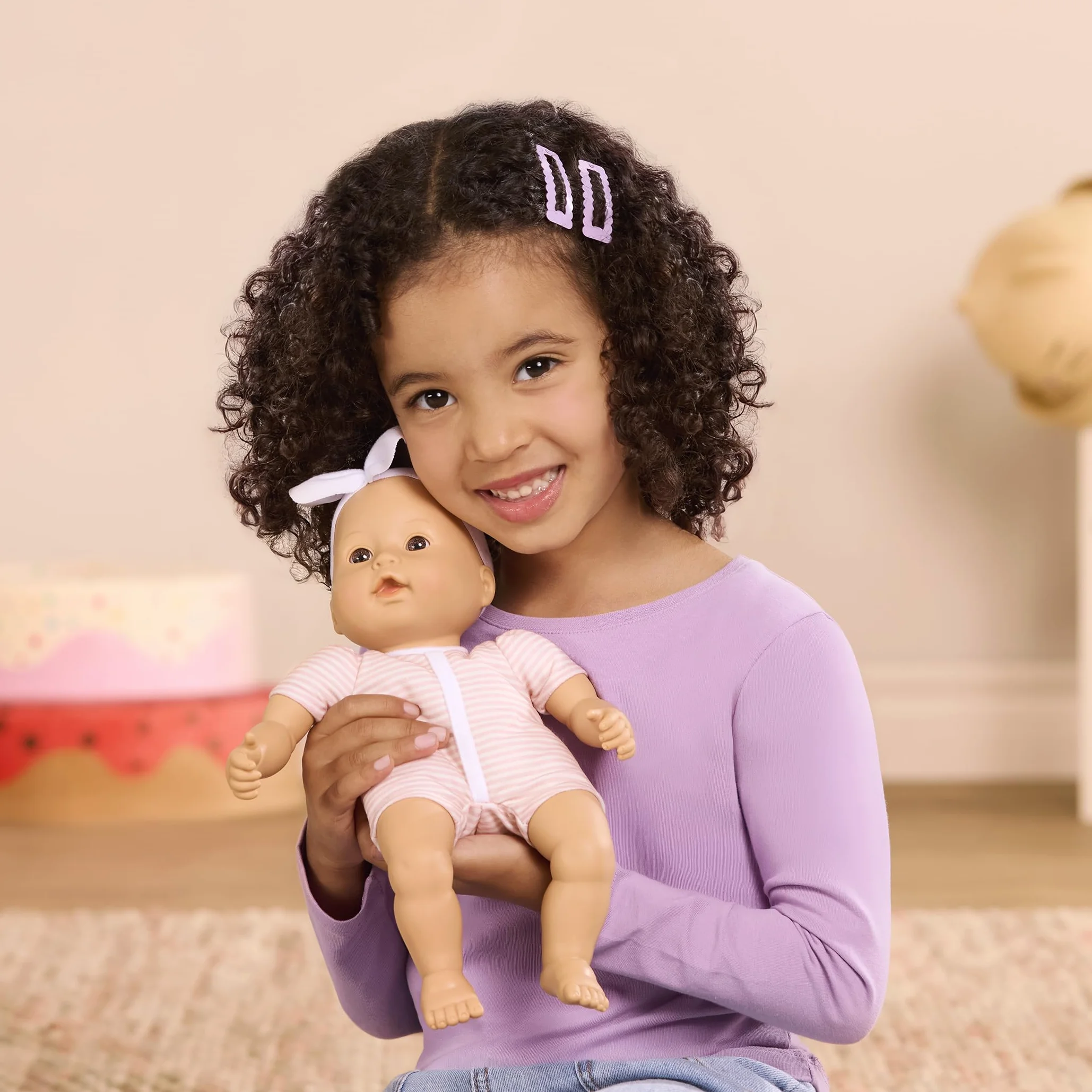 Baby Sweetheart - Tempo di bagno - bambola neonato dal corpo morbido di 30,5 cm con accessori - con libro di fiabe di facile lettura