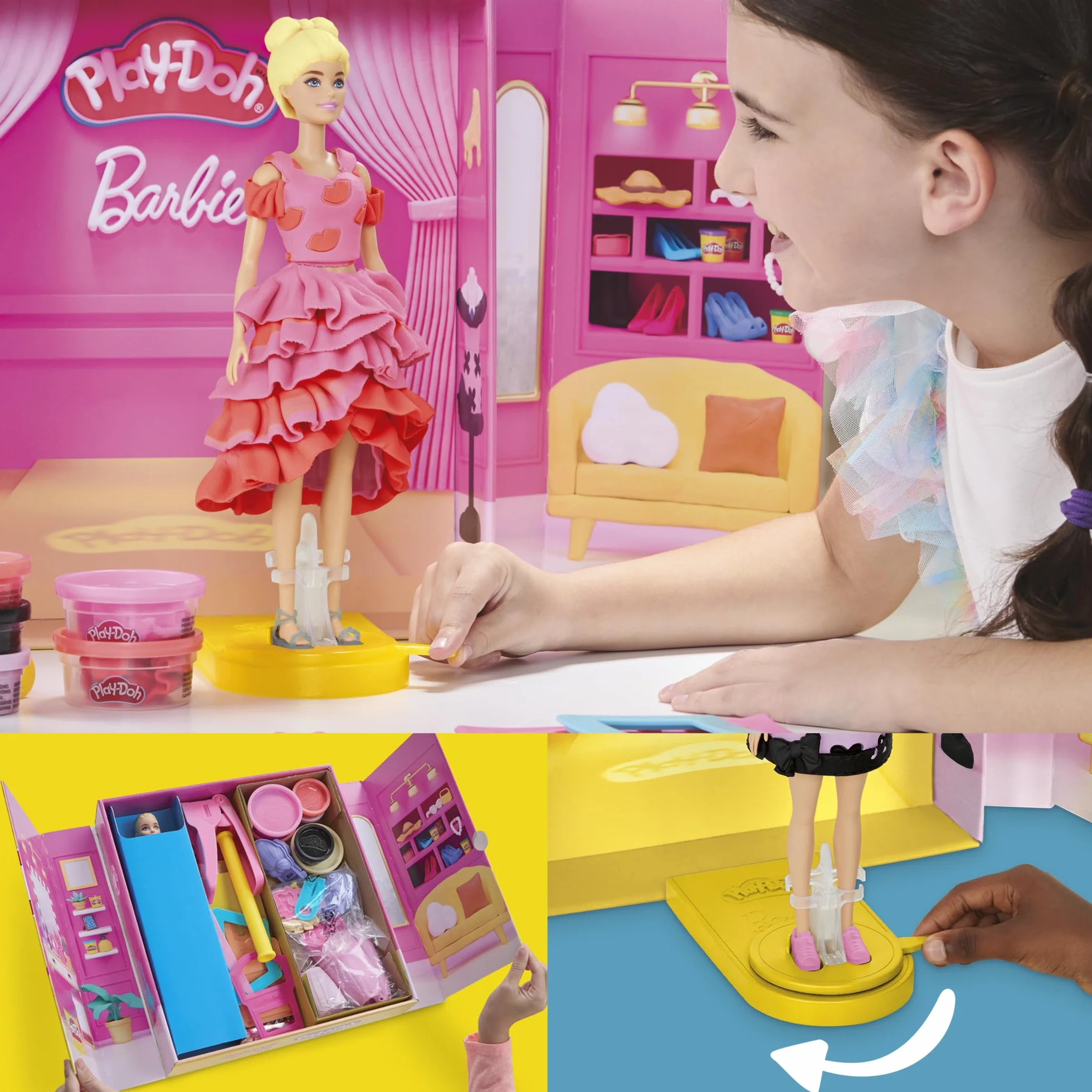 Play-Doh Sfilata di Moda Designer Barbie Playset