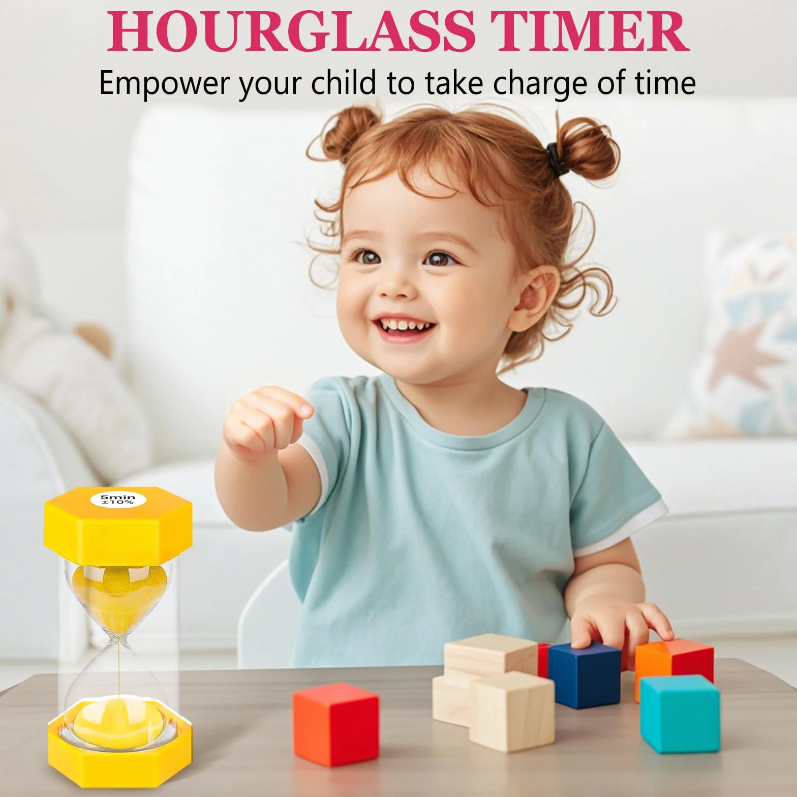 Zorplex Set di 6 Clessidre Colorate per Bambini, Timer 1/3/5/10/15/30 Minuti, Ideale per Cucina, Casa, Studio, Giochi e Attività Quotidiane