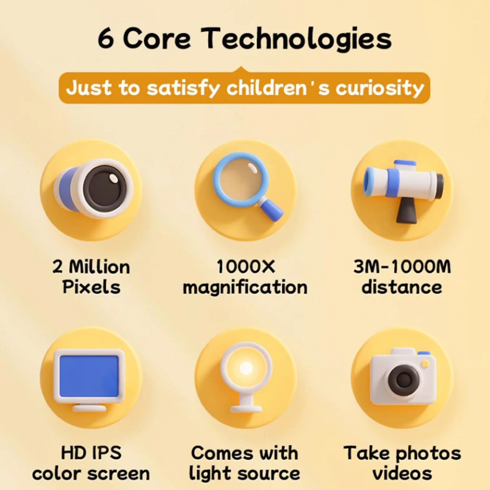 Microscopio per Bambini Giocattoli Scientifici Ricaricabili per Attività | Microscopio Tascabile Mini con Fotocamera Manuale Per Bambini Ragazzi Regali Compleanno