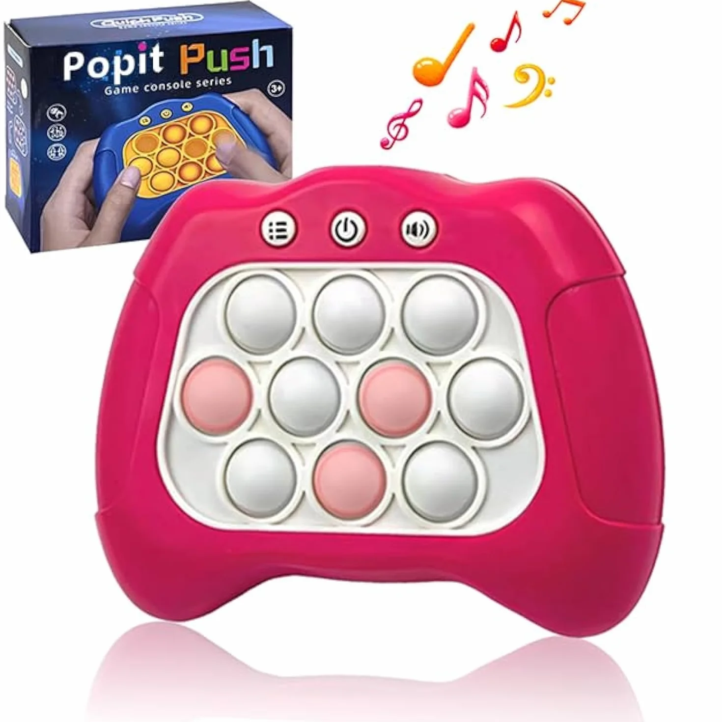 Gioco Pop It Elettronico Quick Push Bubbles per Bambini e Adulti, Giocattolo Sensoriale Antistress (rosa)