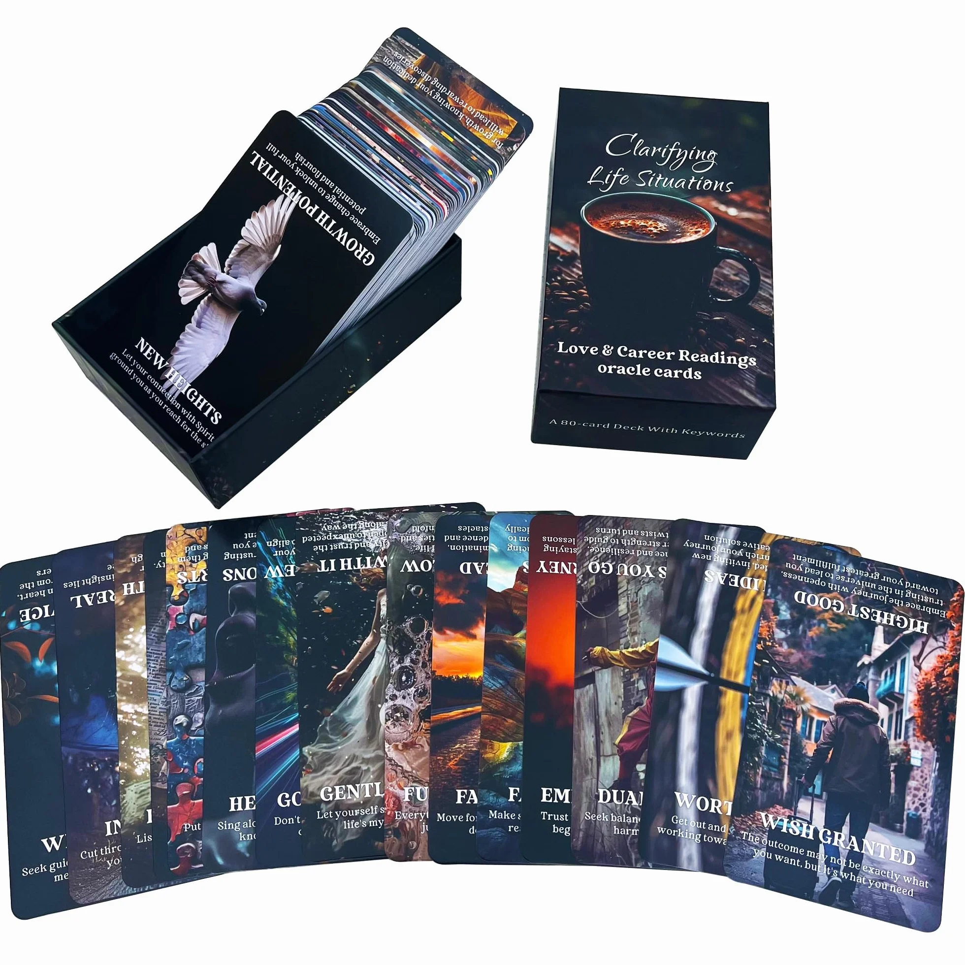 Chiarire le situazioni di vita Oracle Cards per principianti, Love and Career Oracle Deck