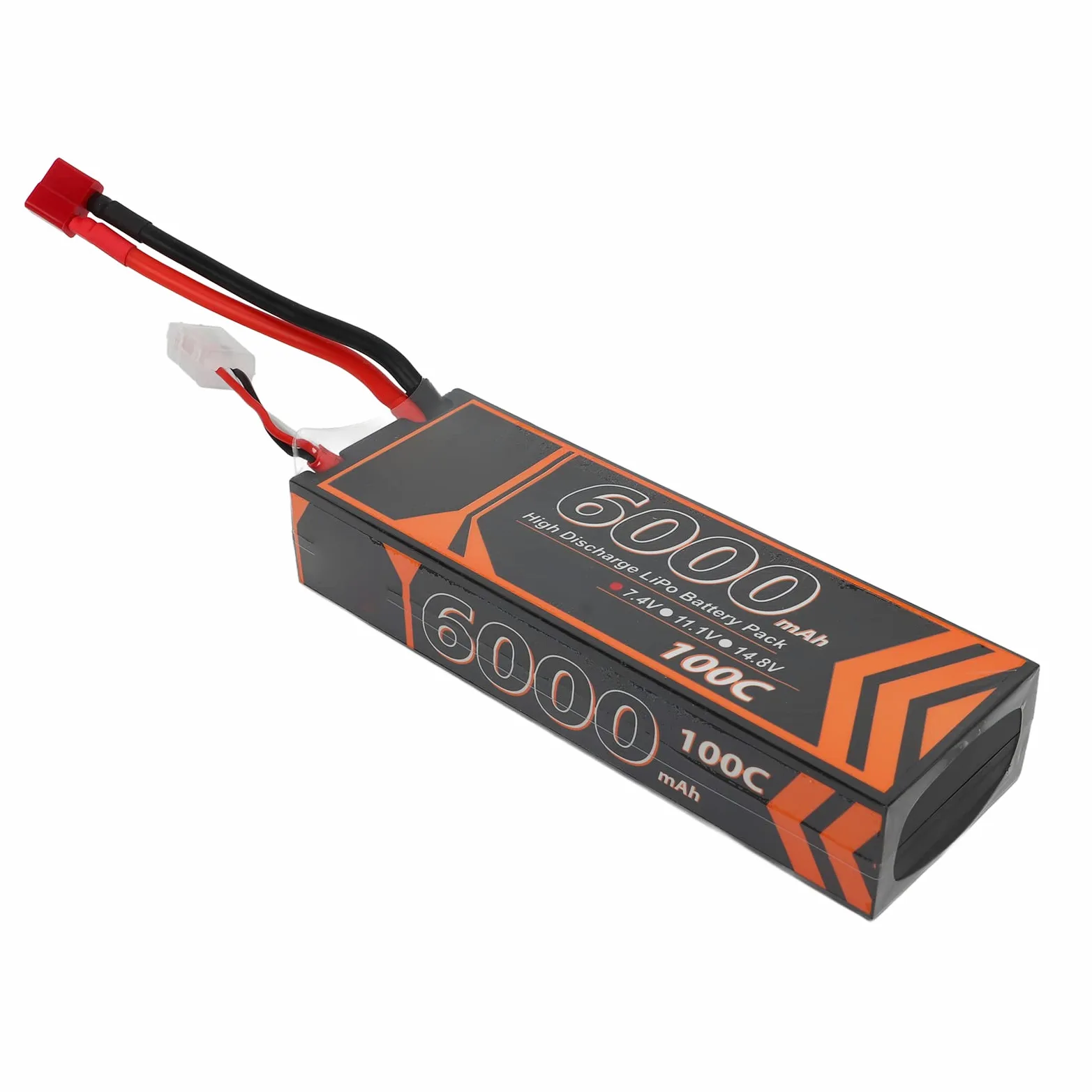Batteria Lipo RC ad alte prestazioni 6000mAh 7.4V 2S a forma di T per modello di auto elicottero RC