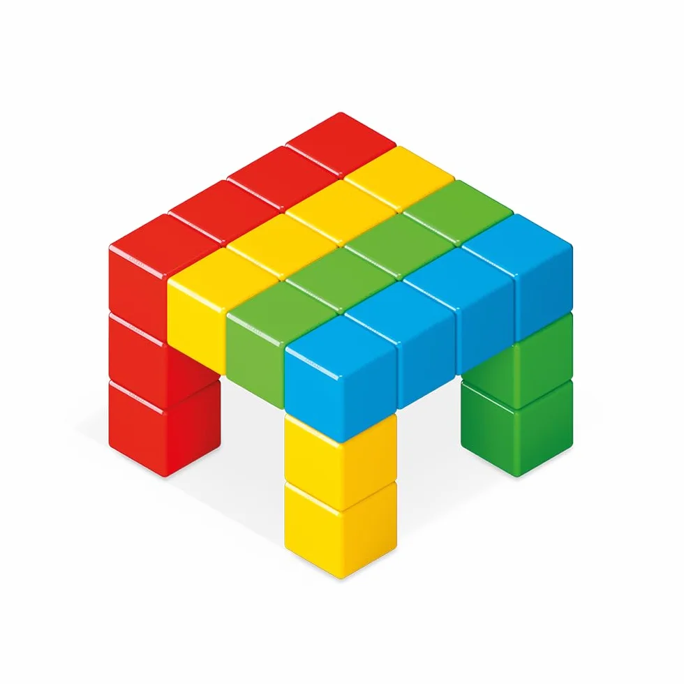 GEOMAG Magicube Full Color Gioco di Costruzione Magnetico Bambino, Regalo bimbo bimba 1 2 3 4 5 6 anni, 100% plastica riciclata, educativo montessori, cubi magnetici, costruzioni magnetiche