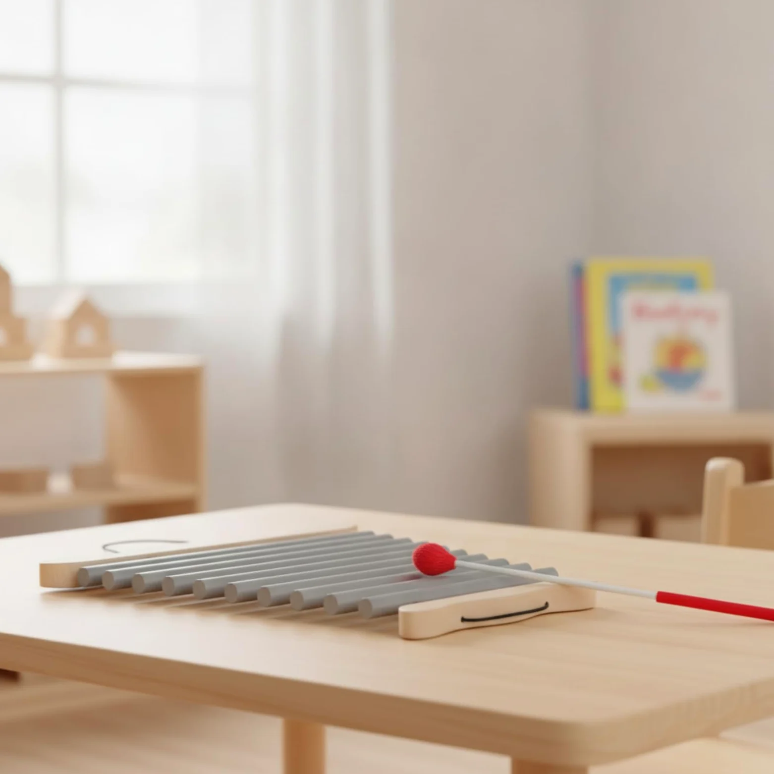 Amagogo Glockenspiel Bambini Xilofono Strumento Percussione Giocattolo Didattico Campanello in Legno E Metallo con Mazzuolo Bicolore Maneggevole Adatto per , Multicolore