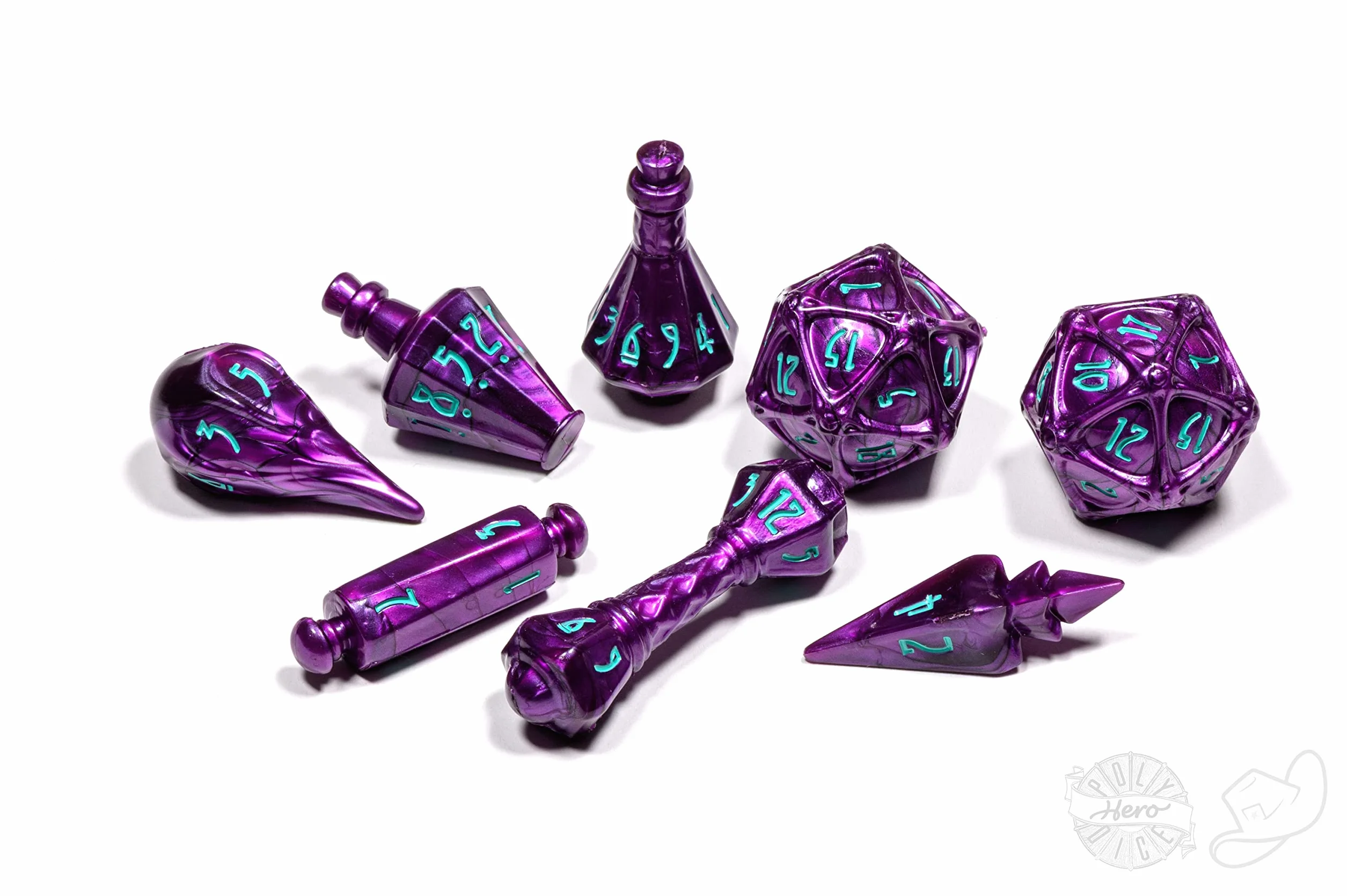 Set di 8 dadi PolyHero Wizardstone