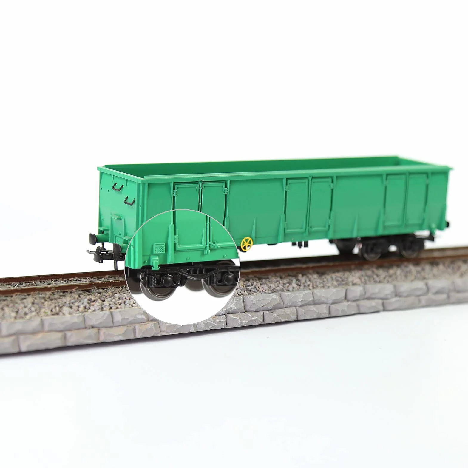 Evemodel HP0687 Set 4 carrelli modellini treni 1:87 scala HO ruota metallica 91,4 cm