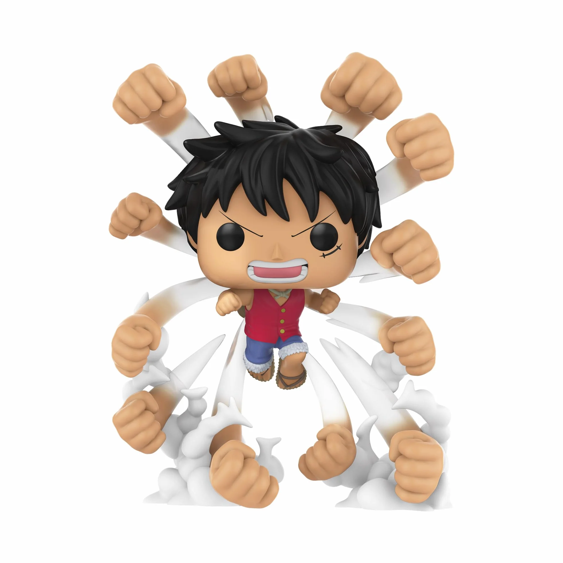 Funko POP! Premium: One Piece - Luffy - Gum Gum Gatling - Esclusiva Amazon - Figura in vinile da collezione - Idea regalo - Prodotto ufficiale - Giocattoli per bambini e adulti