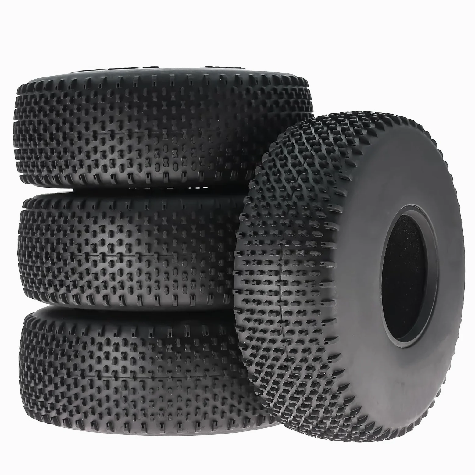 Per Axial Per SCX10 Per Traxxas Per TRX4 Per TRX6 D90 Per Redcat Per MST LK07 1/10 4 Pezzi 118mm 1.9 "Pneumatici In Gomma RC Crawler Parte Aggiornamento RC Ruote Gomma