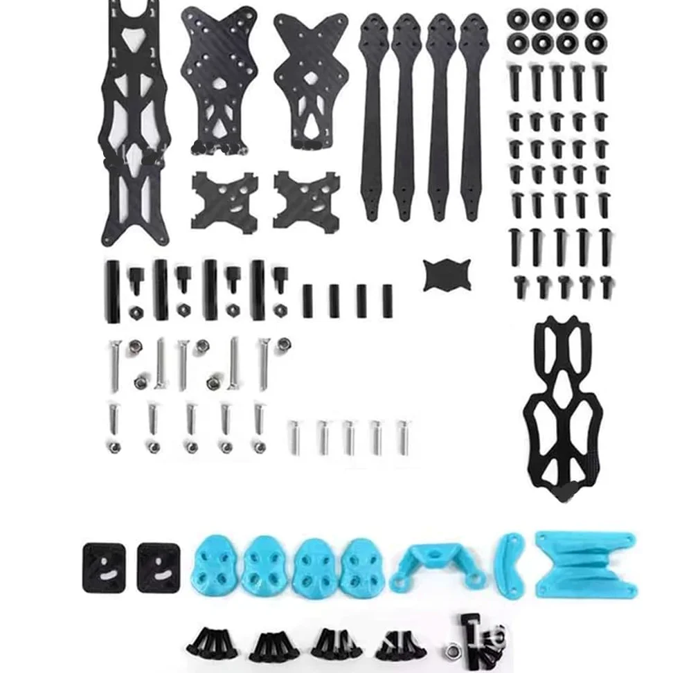 FPV Drone HD VISTA 5" 224 mm Kit Telaio Compatibile RC Quadcopter Fibra di Carbonio Parti FAI DA TE Racing Freestyle (5 pollici Vista Plus)