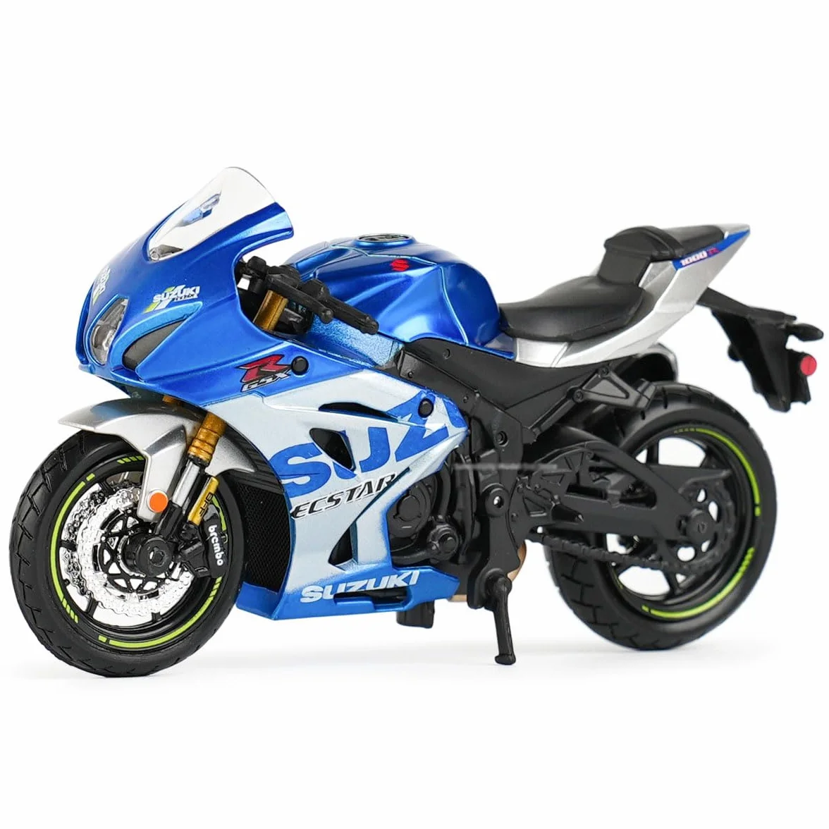 Bburago May Cheong B18-51088 Suzuki GSX-R 1000 - Moto da moto, colore rosso, scala 1:18