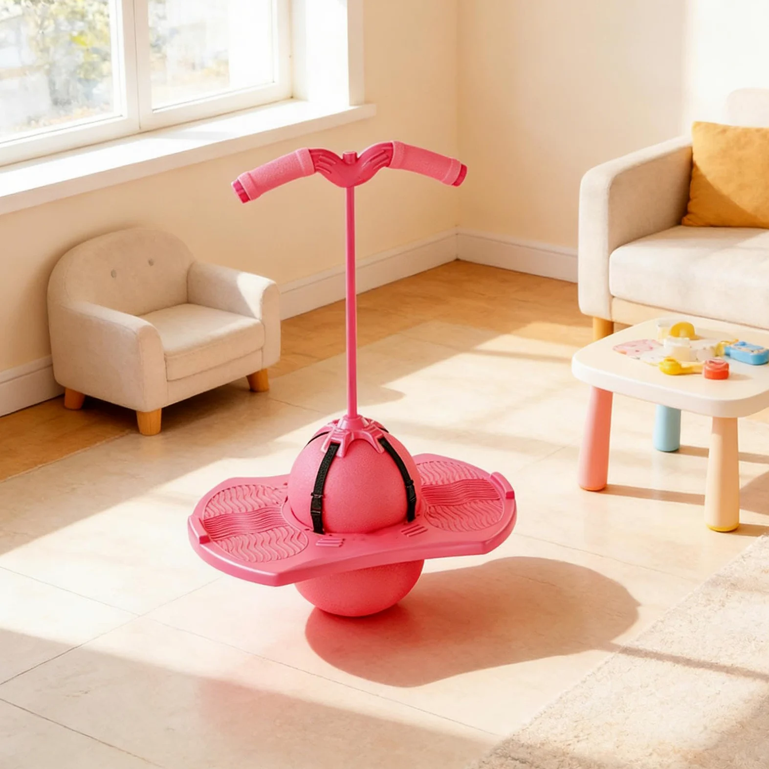 Palla Rimbalzante Divertente Morbida Interattiva Silenziosa | Giocattolo Divertente per Saltare per Bambini e Bambine, per Casa Scuola Giardino Viaggi Sport Campeggio