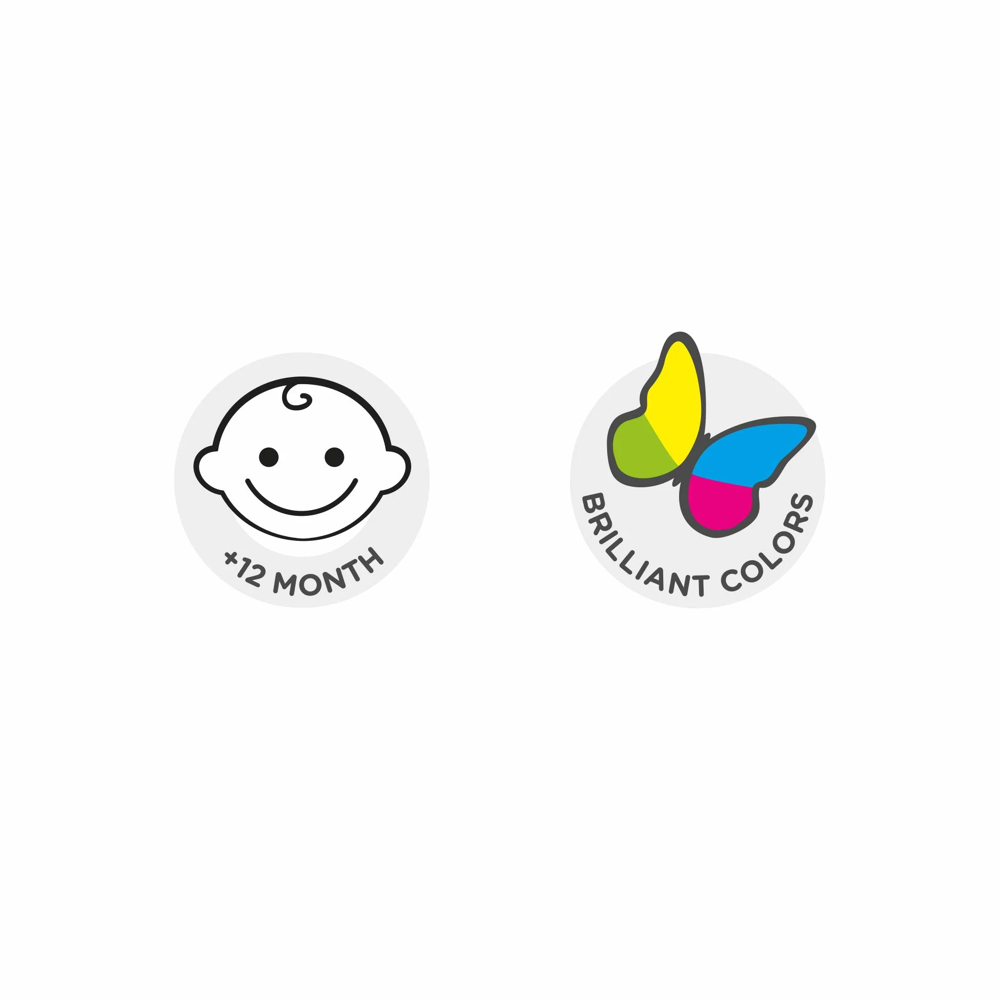 CARIOCA Pastelli Baby Teddy Crayons, Scatola di 6 Pastelli Colorati a Forma di Orsetto, Pastelli Per Bambini dai 12 Mesi, 6 Pezzi