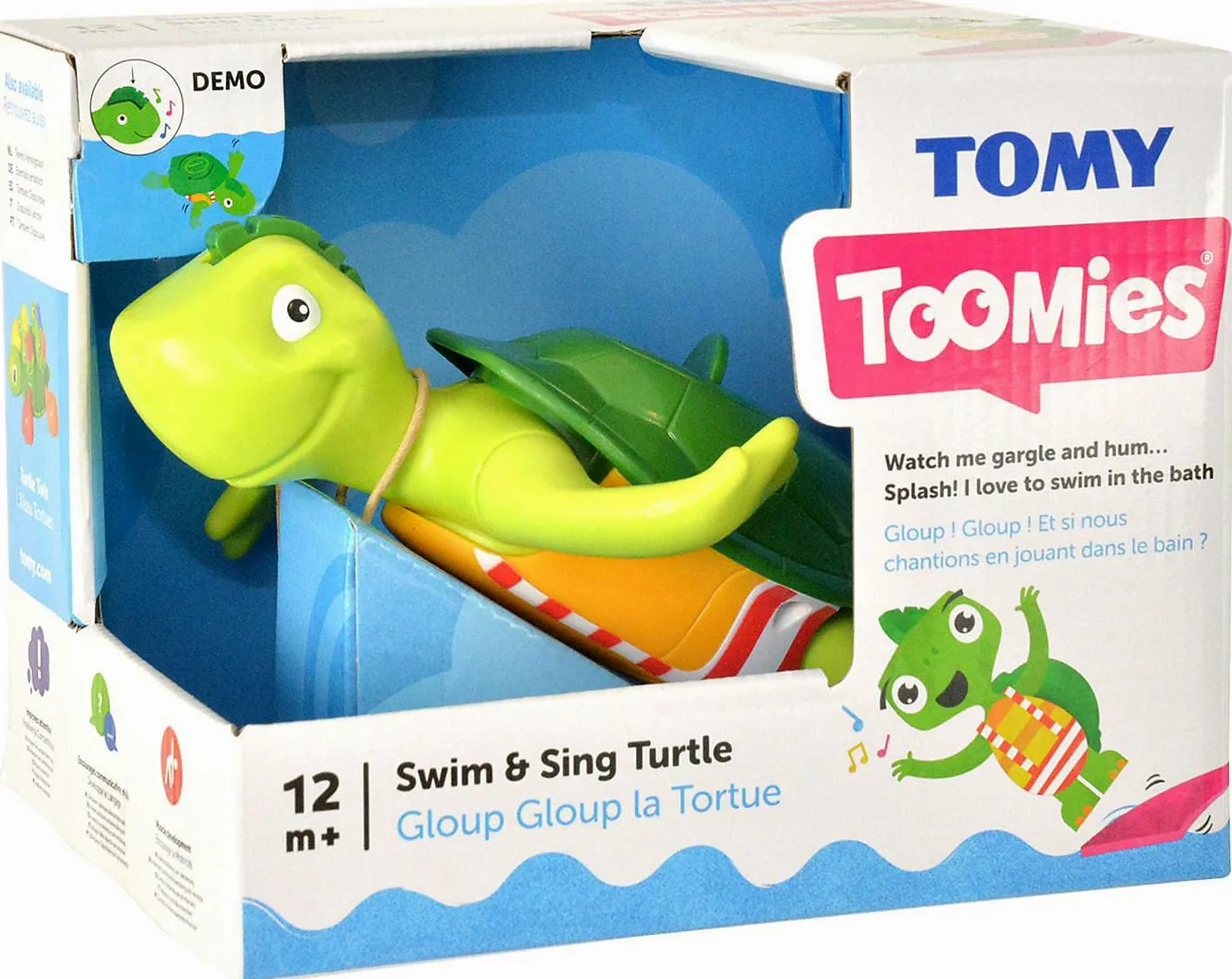 Toomies Tomy Swim And Sing Turtle Motorizzed Musical Bath Toy Suitable da 1 anno