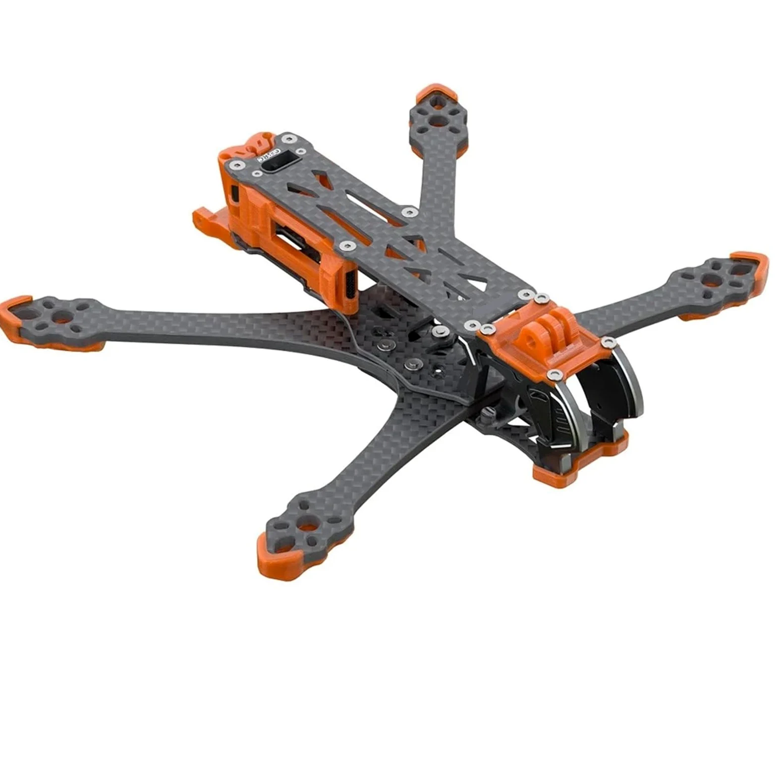 Kit telaio drone, compatibile con DJI, O4 Air Unit Pro, 3K | MK5 O4 Pro, 5 inch, telaio DC o wide X, fibra di carbonio, supporto camera 20mm(GEPRC MK5 (Orange))