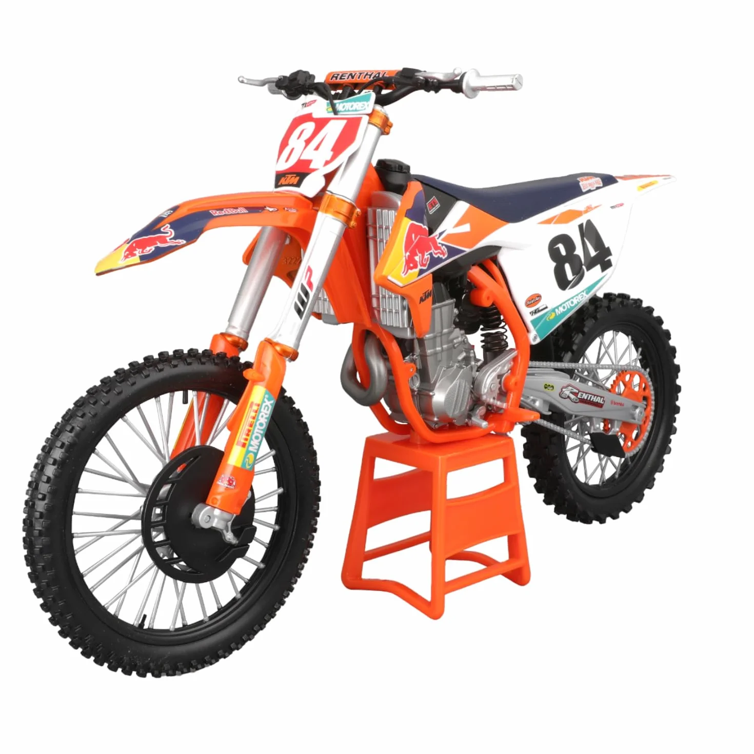 Burago Maisto Moto Red Bull KTM Supercross Sx450, Multicolore, ‎39.4 X 16 X 24.8 Cm