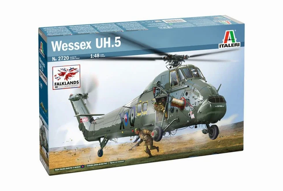 Italeri 2720 Wessex UH.5 Falklands 40 Years Anniversary, Scala 1:48, Plastic Model Kit, Modello in Plastica da Montare, Modellismo