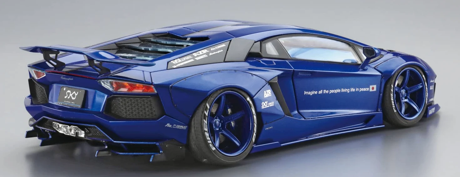 Aoshima LB Works - Modellino Lamborghini Aventador (Ver. 2) in scala 1:24