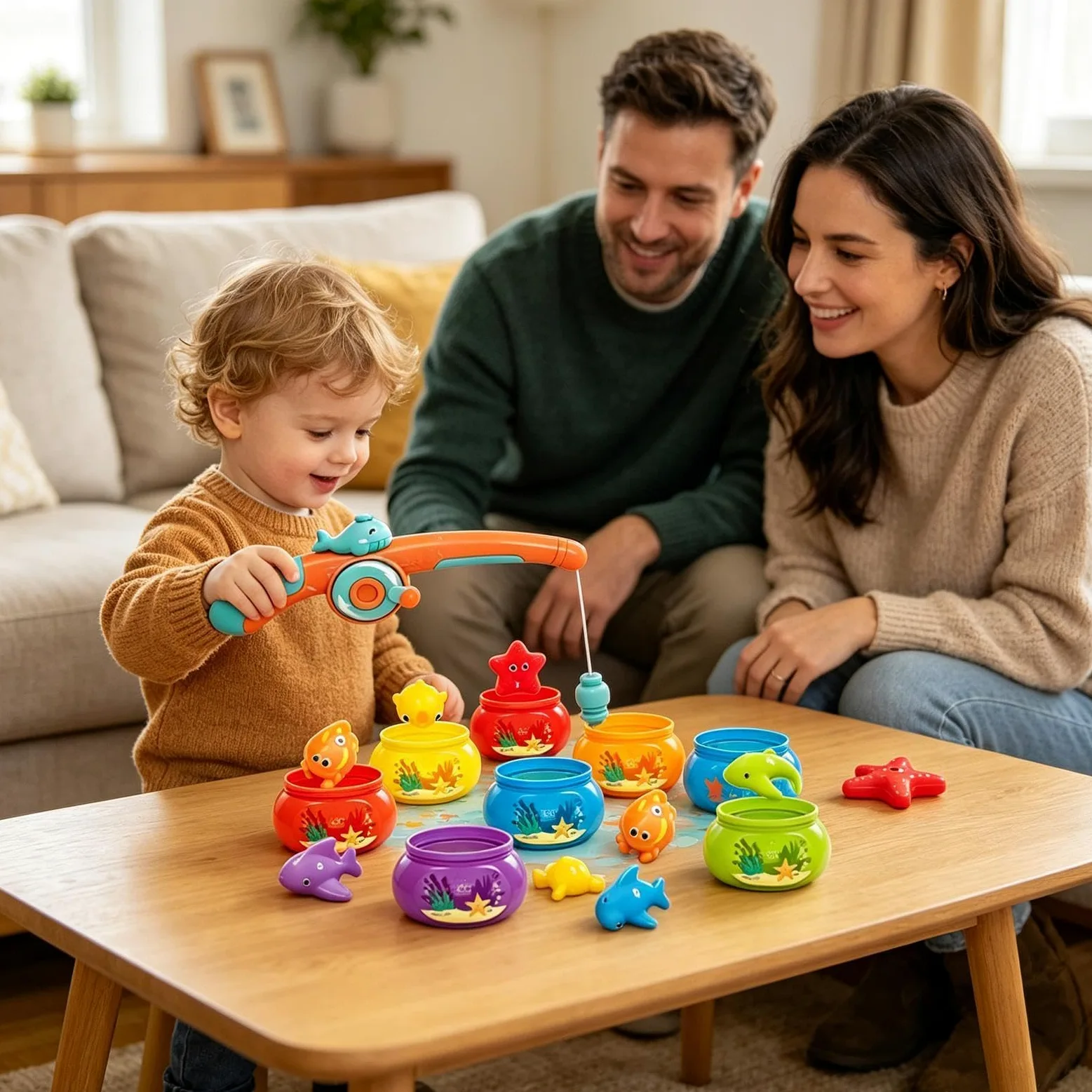 da pesca, giochi educativi acquatici colorati | Giocattoli da pesca magnetici per giochi da tavolo all'aperto, bagno, piscina e viaggi