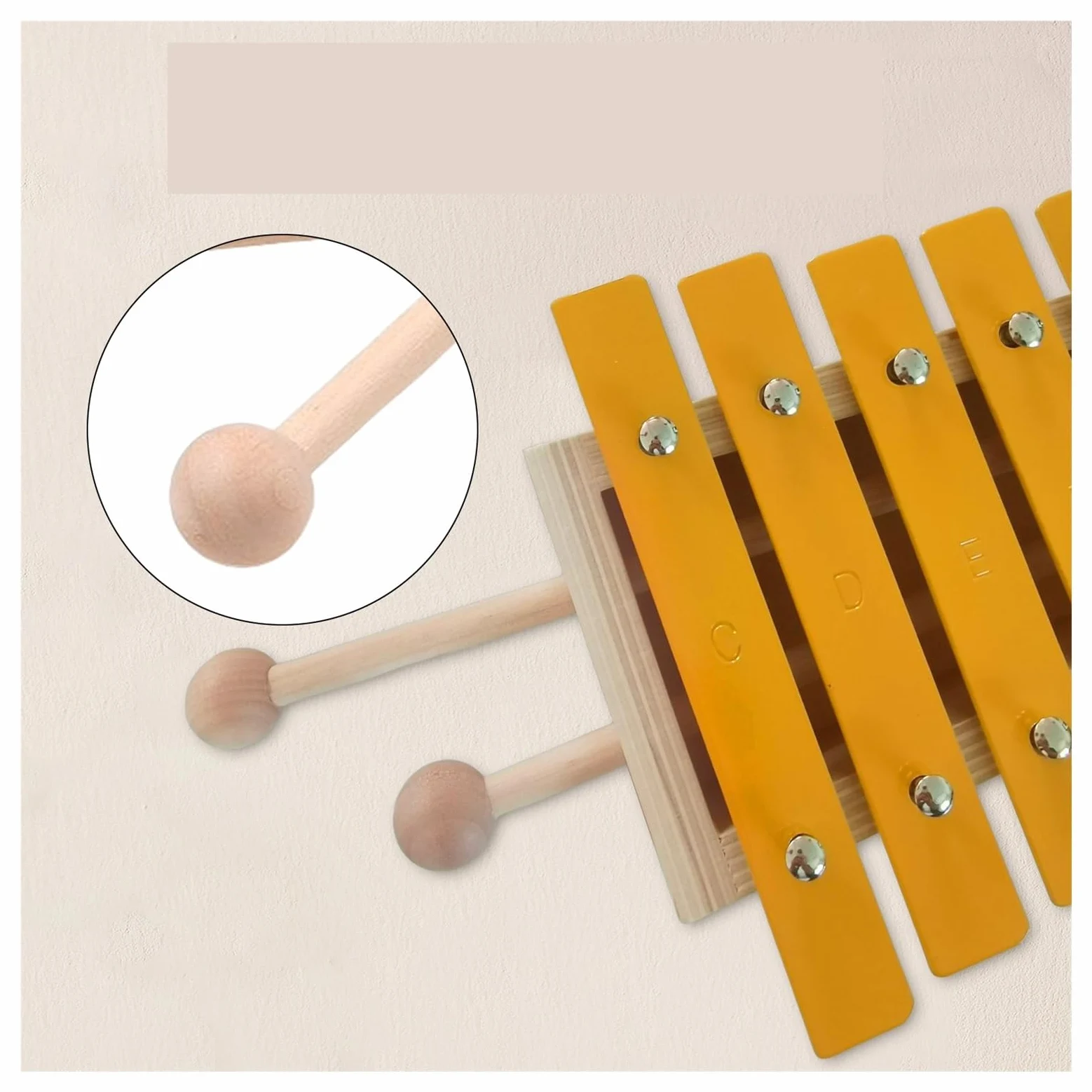 13 Notes Wood Color Xylophone | Glockenspiel classico