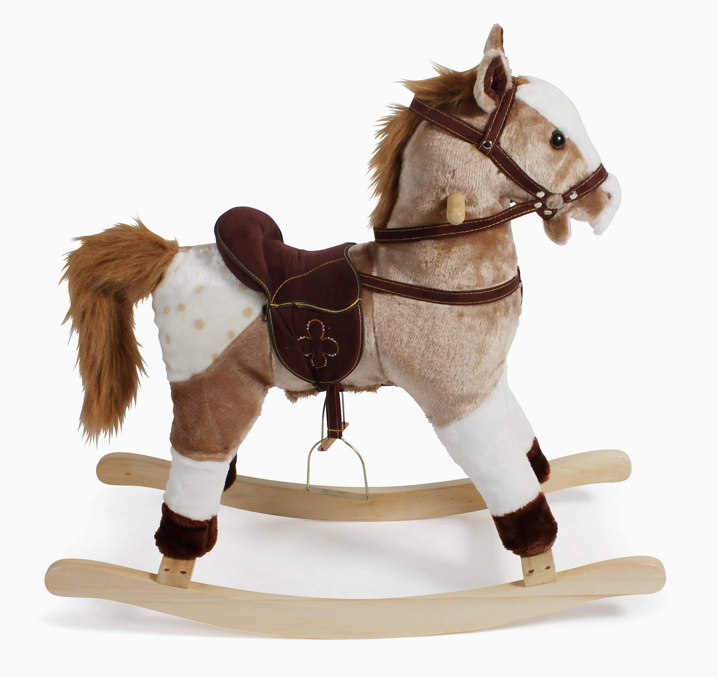 Bayer Chic 2000 - Cavallo a dondolo, a dondolo, marrone chiaro, 75 x 30 x 71 cm