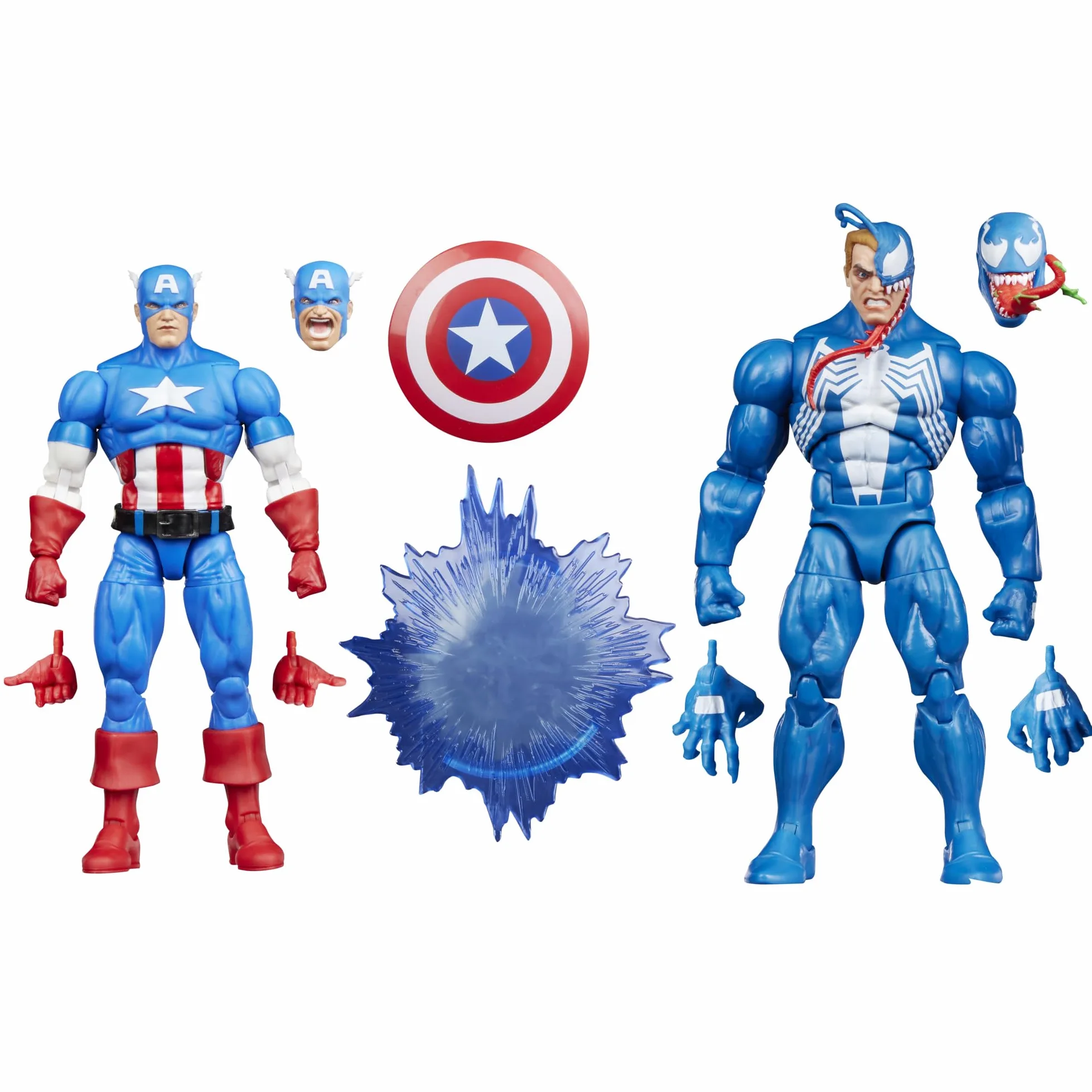 Hasbro Marvel Legends Series, Gamerverse, Captain America vs Venom, action figure collezionabili