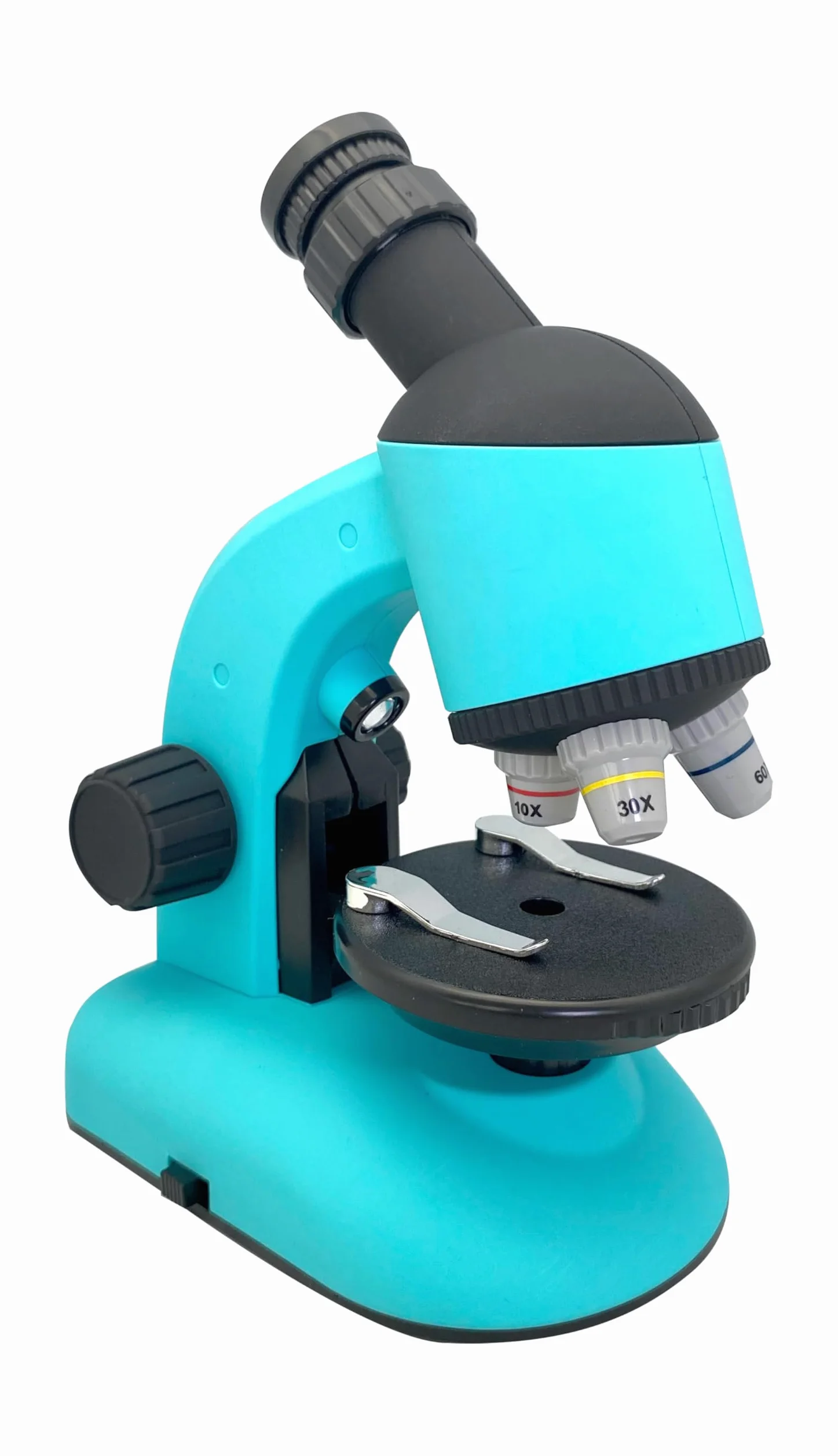 Vision Kids - Microscopio per bambini a 360° con luce LED, giocattolo educativo scientifico per principianti, esplorazione e scoperta