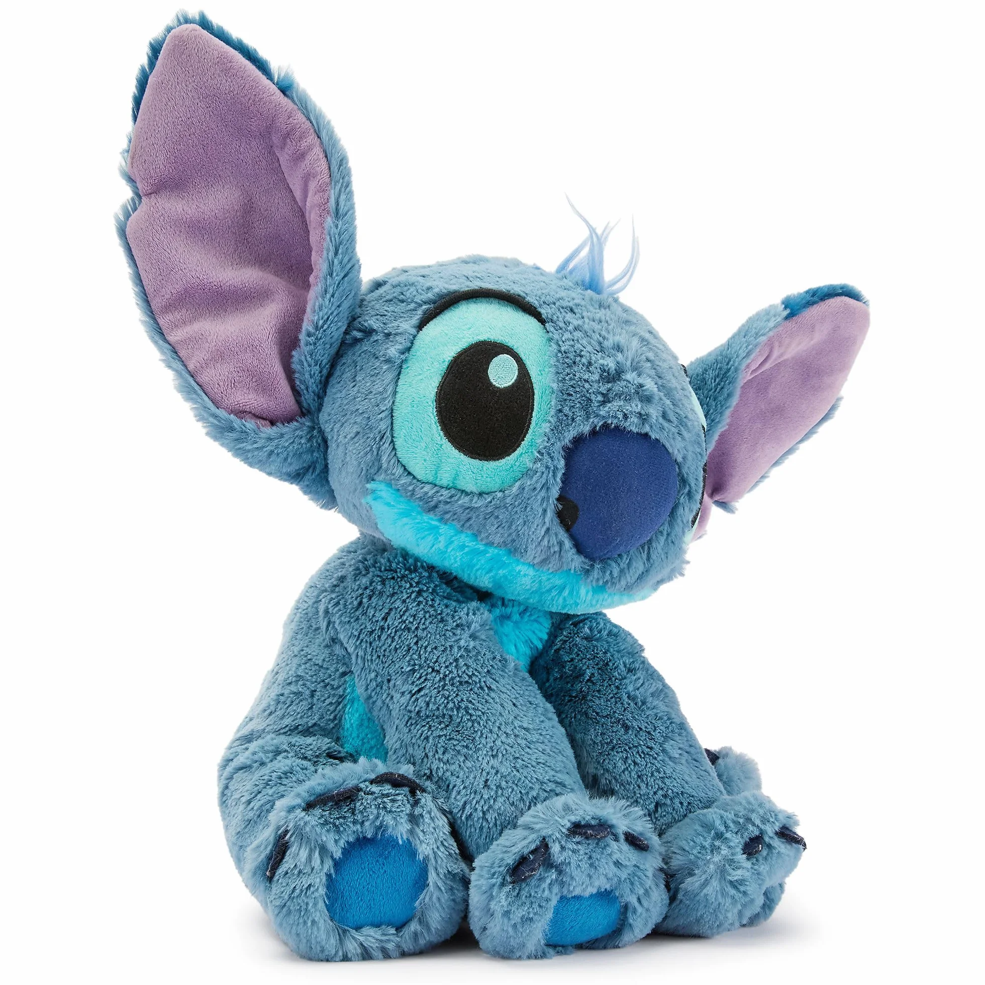 Disney Store peluche Stitch 38 cm ufficiale medio personaggio coccoloso consistenza sfumata dettagli ricamati orecchie flessibili
