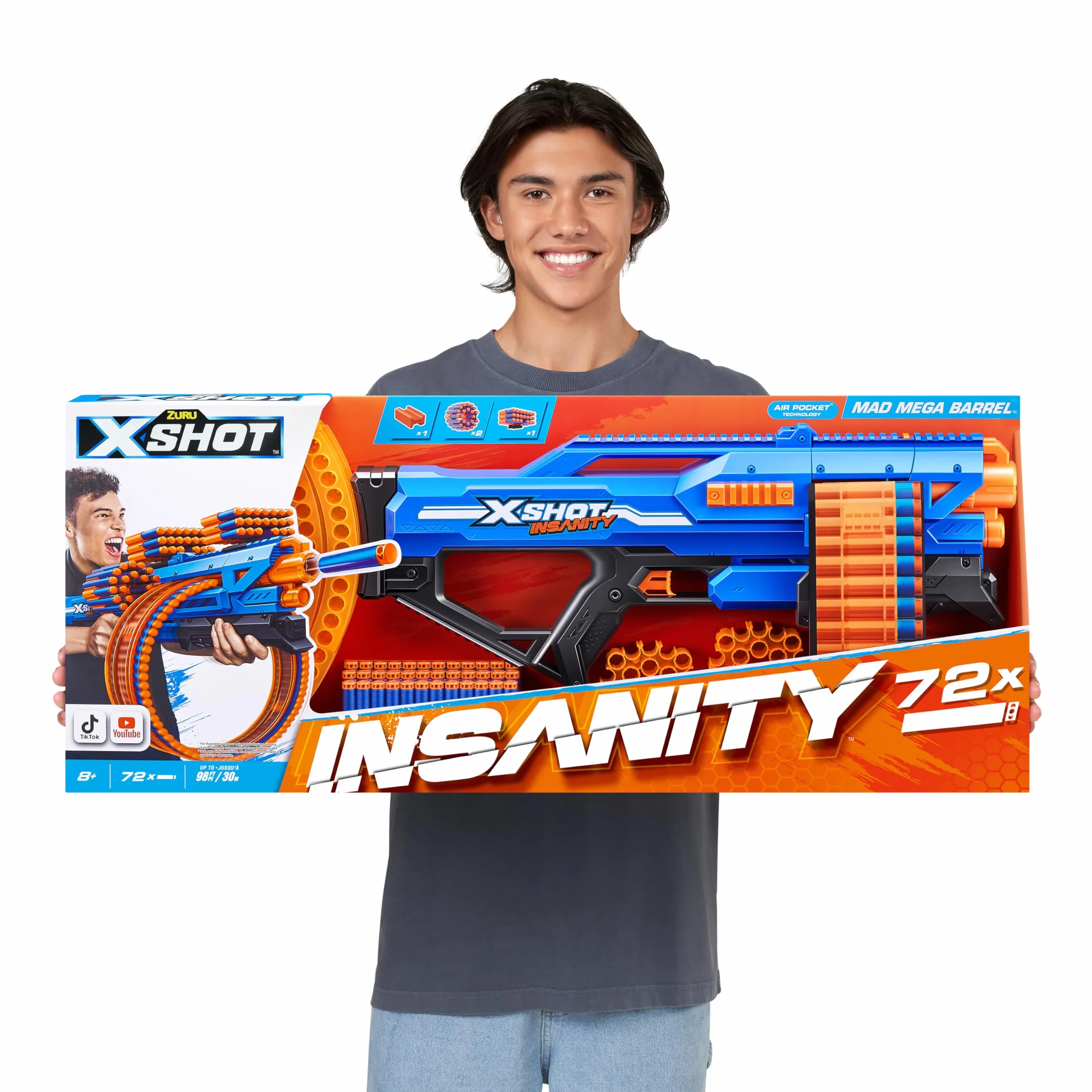 Zuru XSHOT Insanity Mega Barrel 72 freccette
