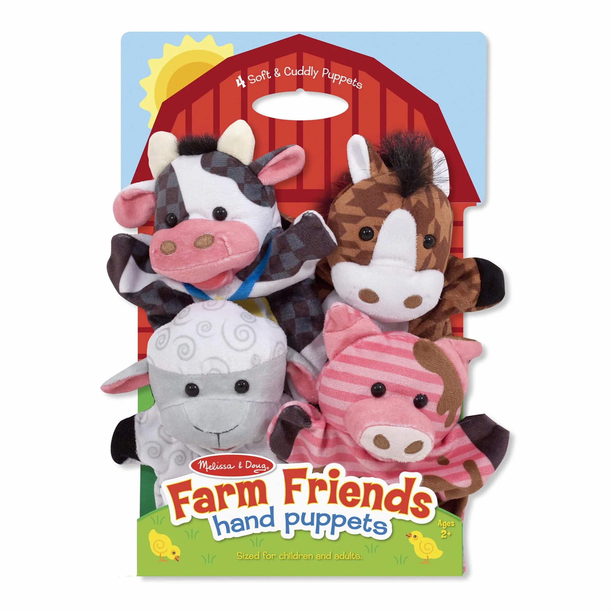 Melissa & Doug Marionette Da Mano Animali Della Fattoria Bambini 2 Anni