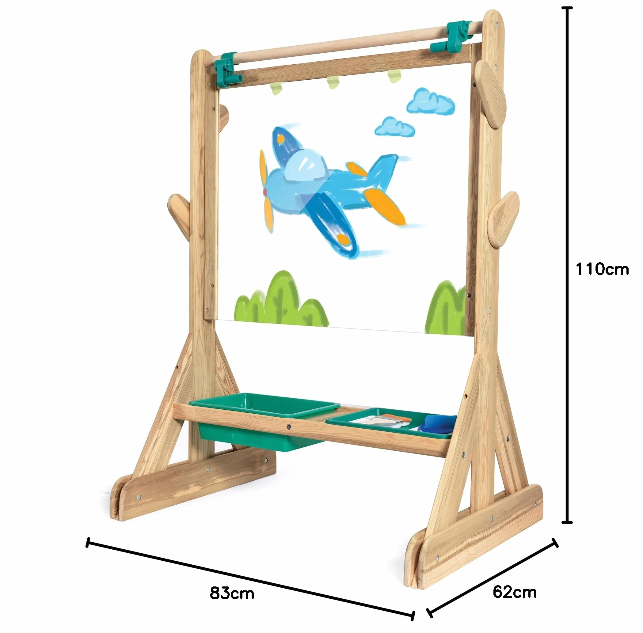 Hape Cavalletto da Esterno per Bambini in Legno Resistente alle Intemperie 3+