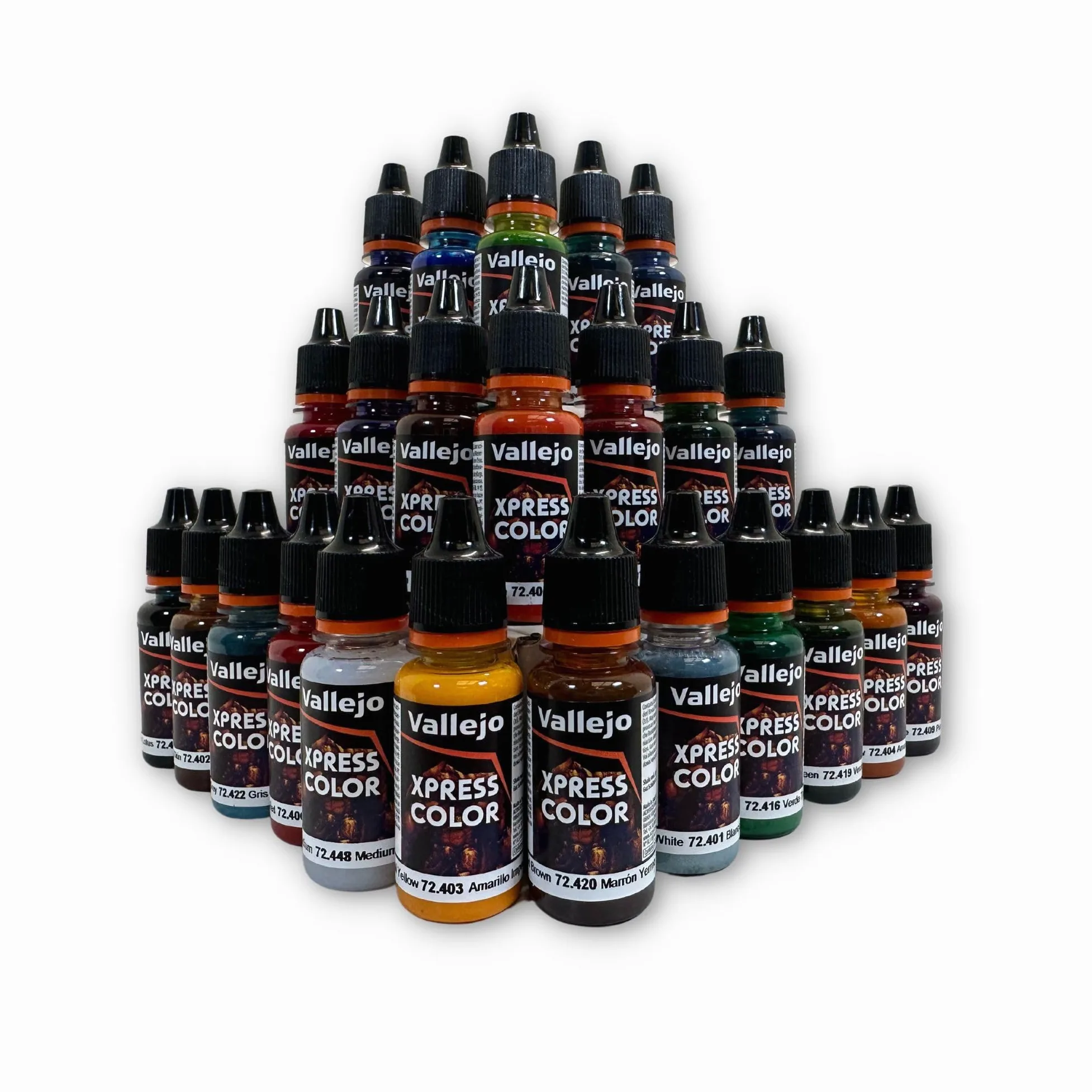 Silu- Vallejo Xpress Color - Set completo di 24 colori, riformulato per Warhammer 40K, in miniatura