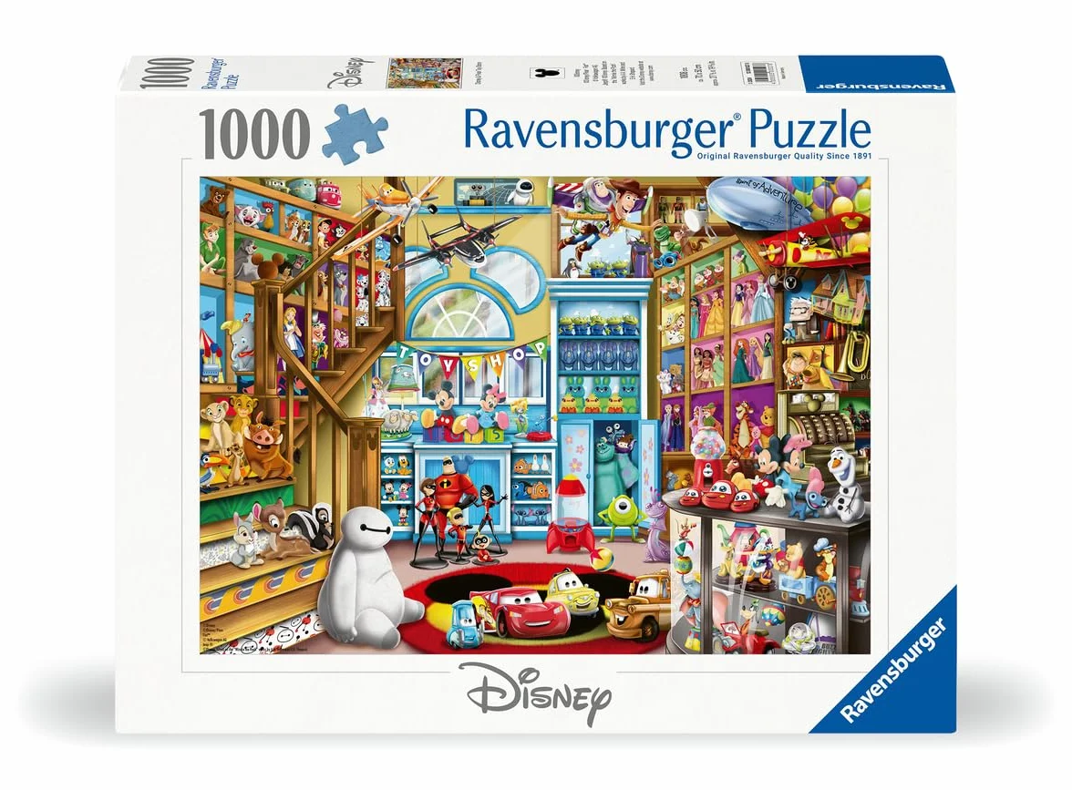 Ravensburger - Puzzle 1000 Pezzi Disney Il Negozio Di Giocattoli | Puzzle Disney 1000 Pezzi Per Adulti E Bambini Con Una Misura Di 70x50 Cm | Regalo Per Adulti E Bambini Da 14 Anni E Più