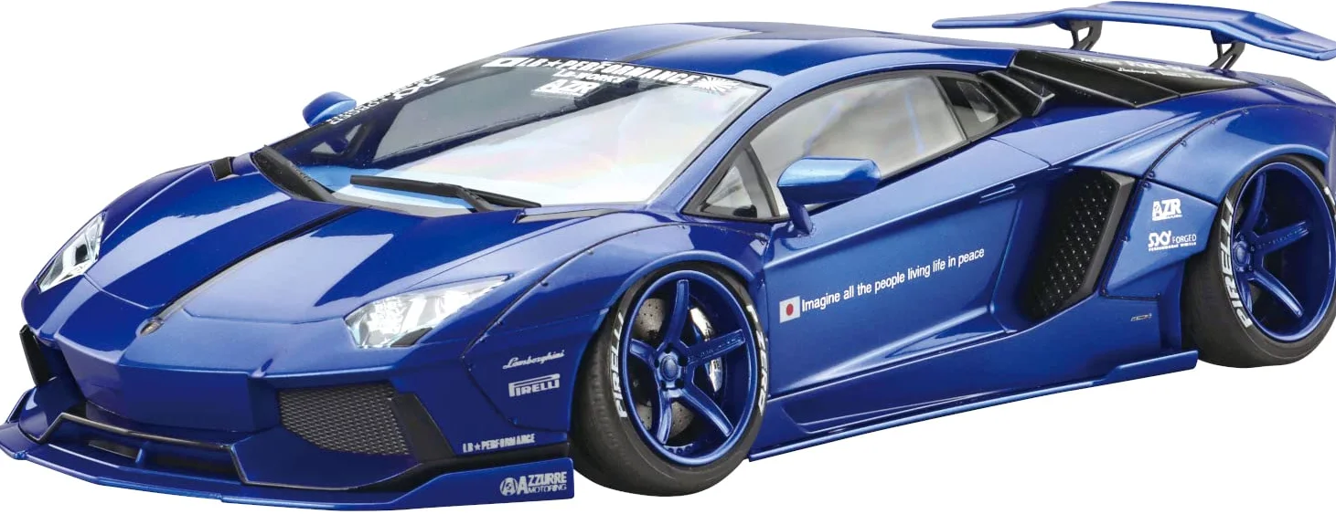 Aoshima LB Works - Modellino Lamborghini Aventador (Ver. 2) in scala 1:24