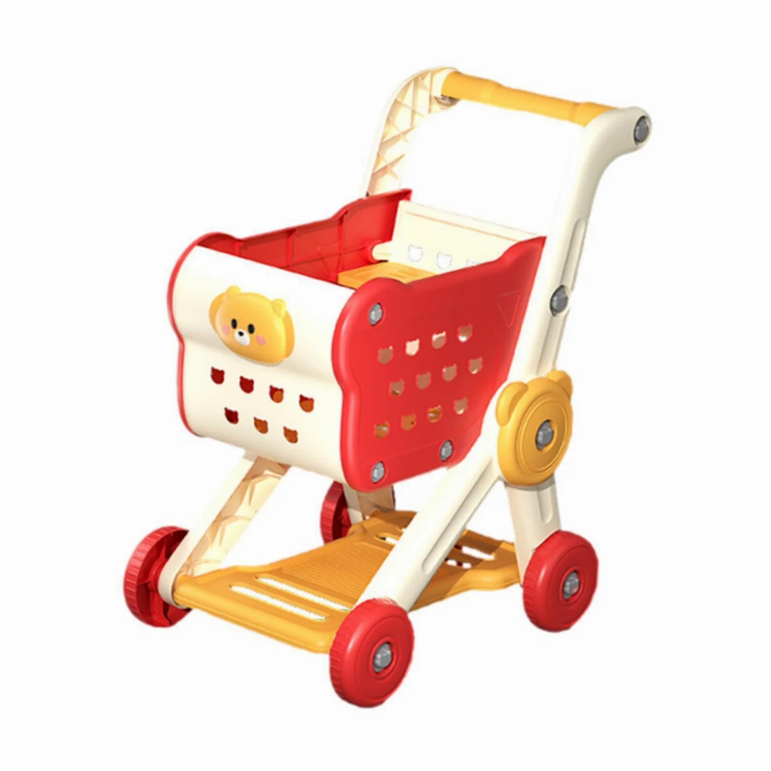 Carrello della spesa Giocattoli per bambini Divertimento educativo Mini carrelli della spesa Esperienza di stoccaggio interattiva Carrello a mano del