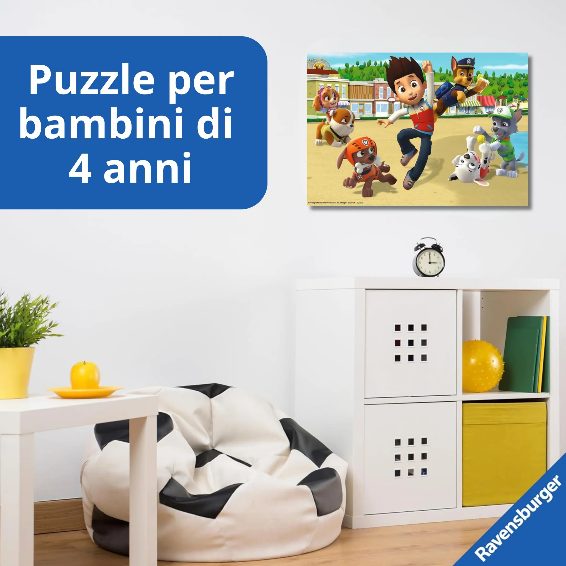 Ravensburger - Puzzle Bambini 4 Anni 2x24 Pezzi, Paw Patrol - Puzzle 4 Anni, Collezione Paw Patrol, Include 2 Puzzle 24 Pezzi, Giochi Educativi, Idee Regalo