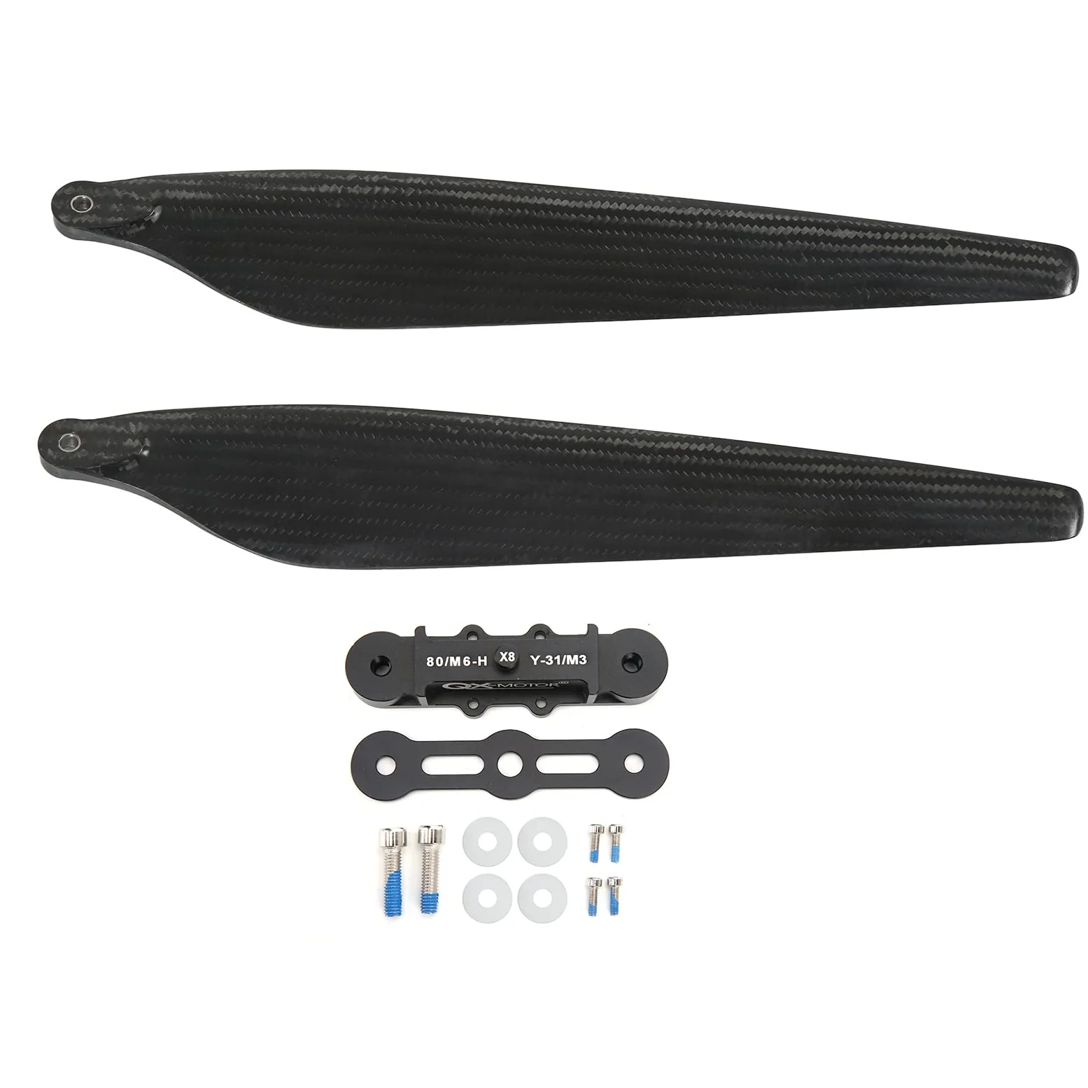Eliche pieghevoli in fibra di carbonio RC 3090 pale ultra sottili ad alte prestazioni per droni multirotore Set di eliche leggere di livello professionale con in lega di a (CCW)