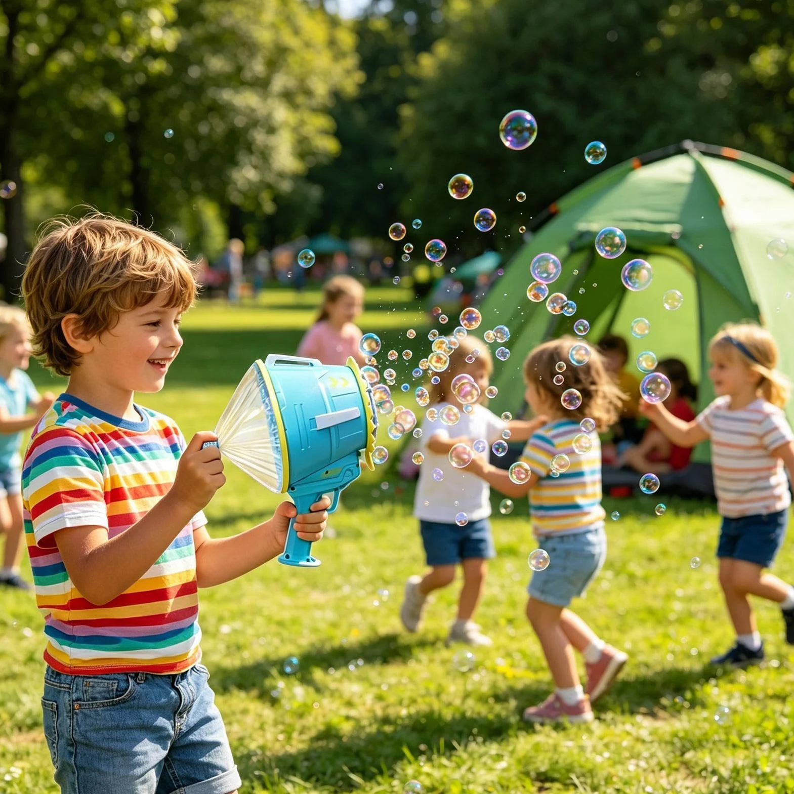 Macchina Bolle Giocattolo Da Esterno Estivo | Bolle Portatile Per Bambini E Bambine Feste Di Compleanno E Vacanze Giardino Spiaggia Estivi Picnic Area Giochi