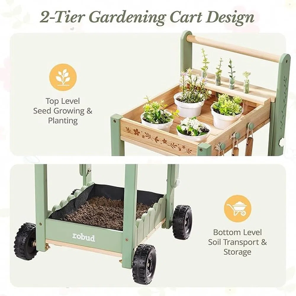 Il set da giardinaggio per bambini insegna ai più piccoli a