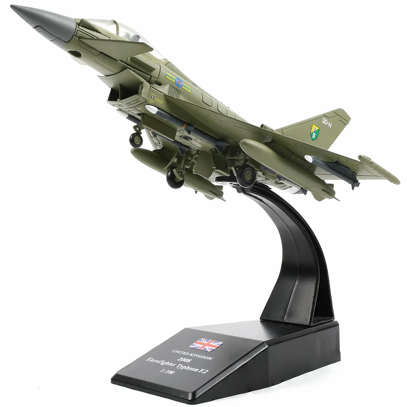NUOTIE EF2000 Typhoon 1/100 Kit Modello di Caccia in Metallo Pressofuso Eurofighter Kuwait Air Force