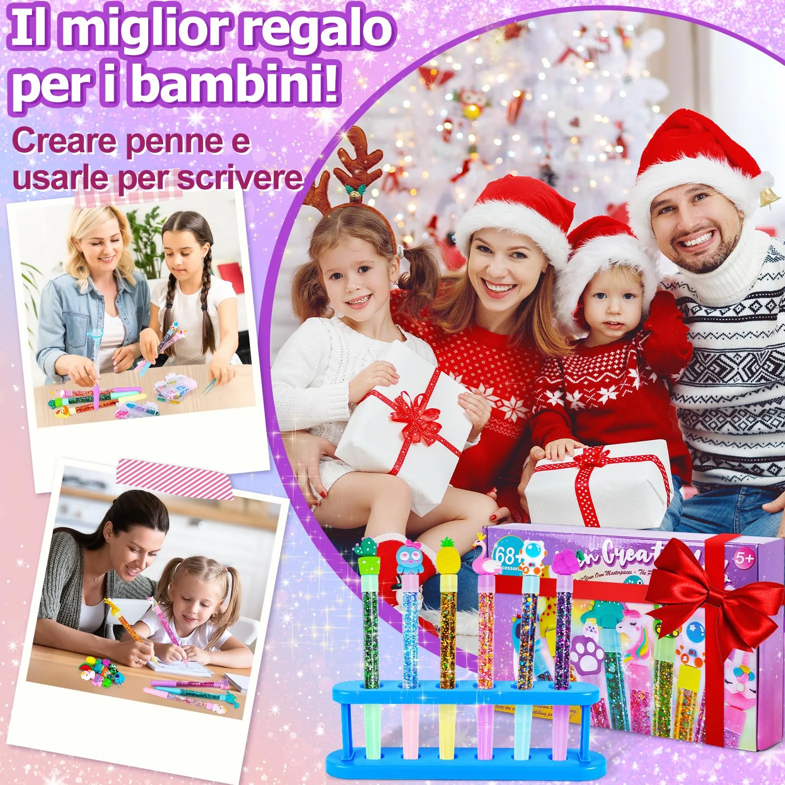 Kazzley Fabbrica delle Penne con 20 penne, Lavoretti Creativi per Bambino 6-10 Anni, Set di Cancelleria 5-12 Anni