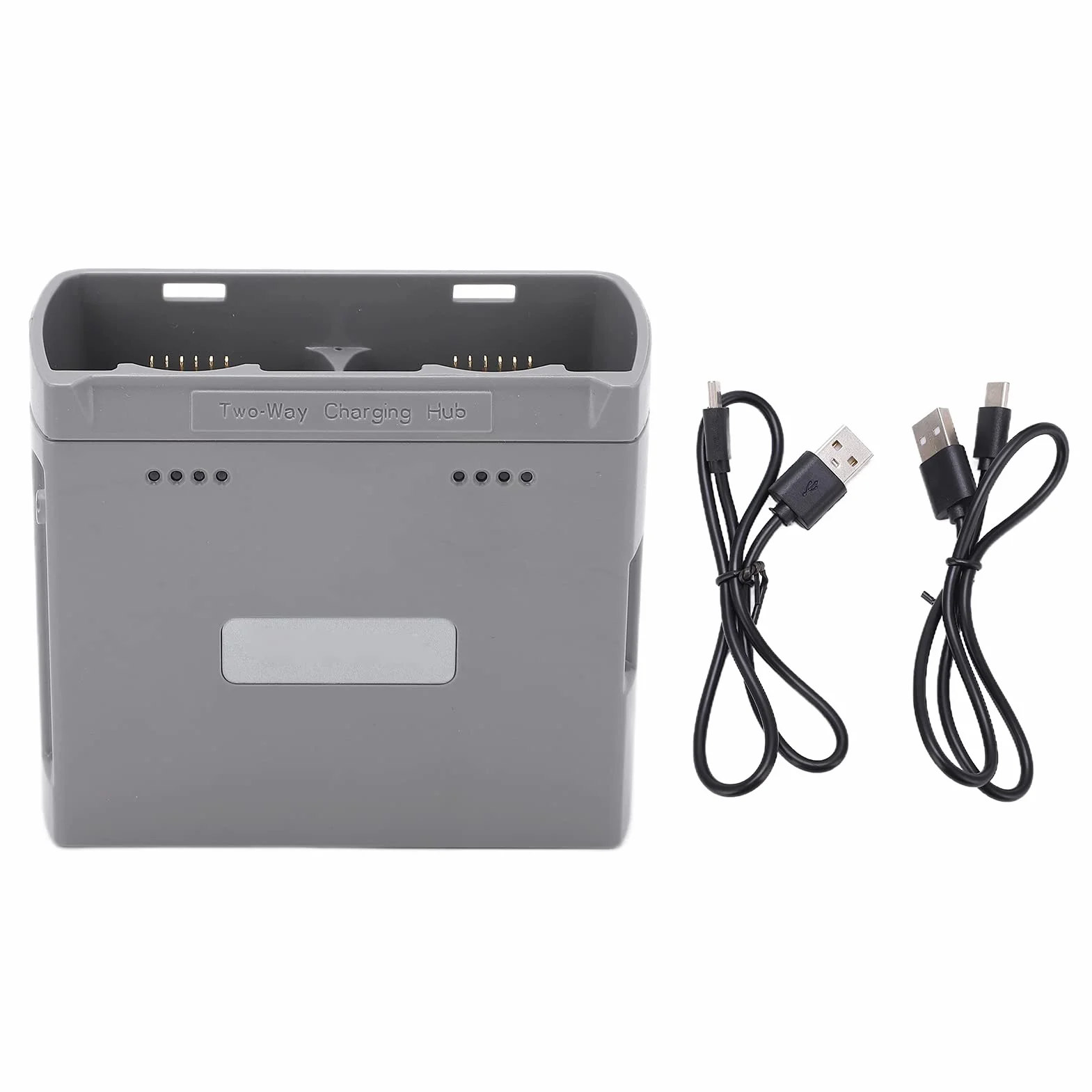 Fabater Hub di Ricarica Intelligente Bidirezionale per Mini 2 Mini SE, Caricabatterie Bidirezionale per Droni con Uscita USB Power Bank, Caricabatterie Multiplo Intelligente per Accessori UAV (GREY)