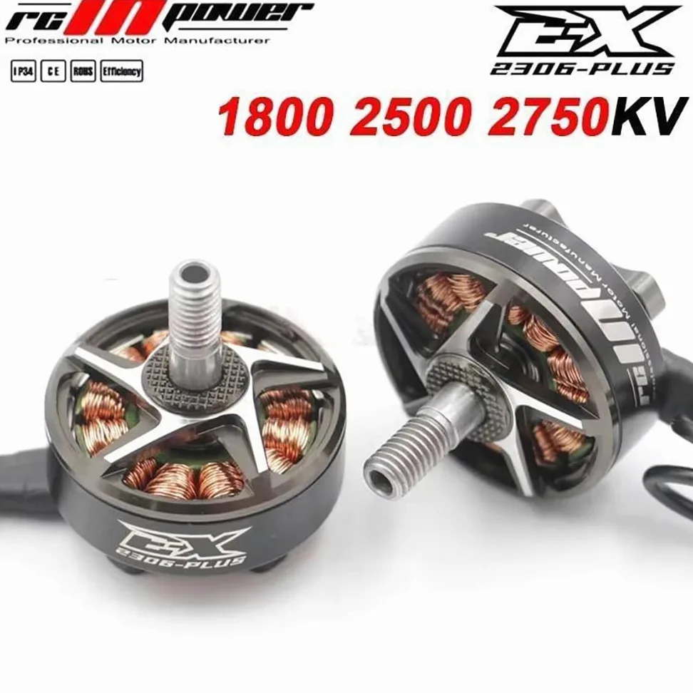 4 motori brushless EX2306 2306 Plus 1800KV 2500KV 2750KV per elica RC Quadcopter FPV Racing Drone fai da te (4 pezzi 2306 2750KV)