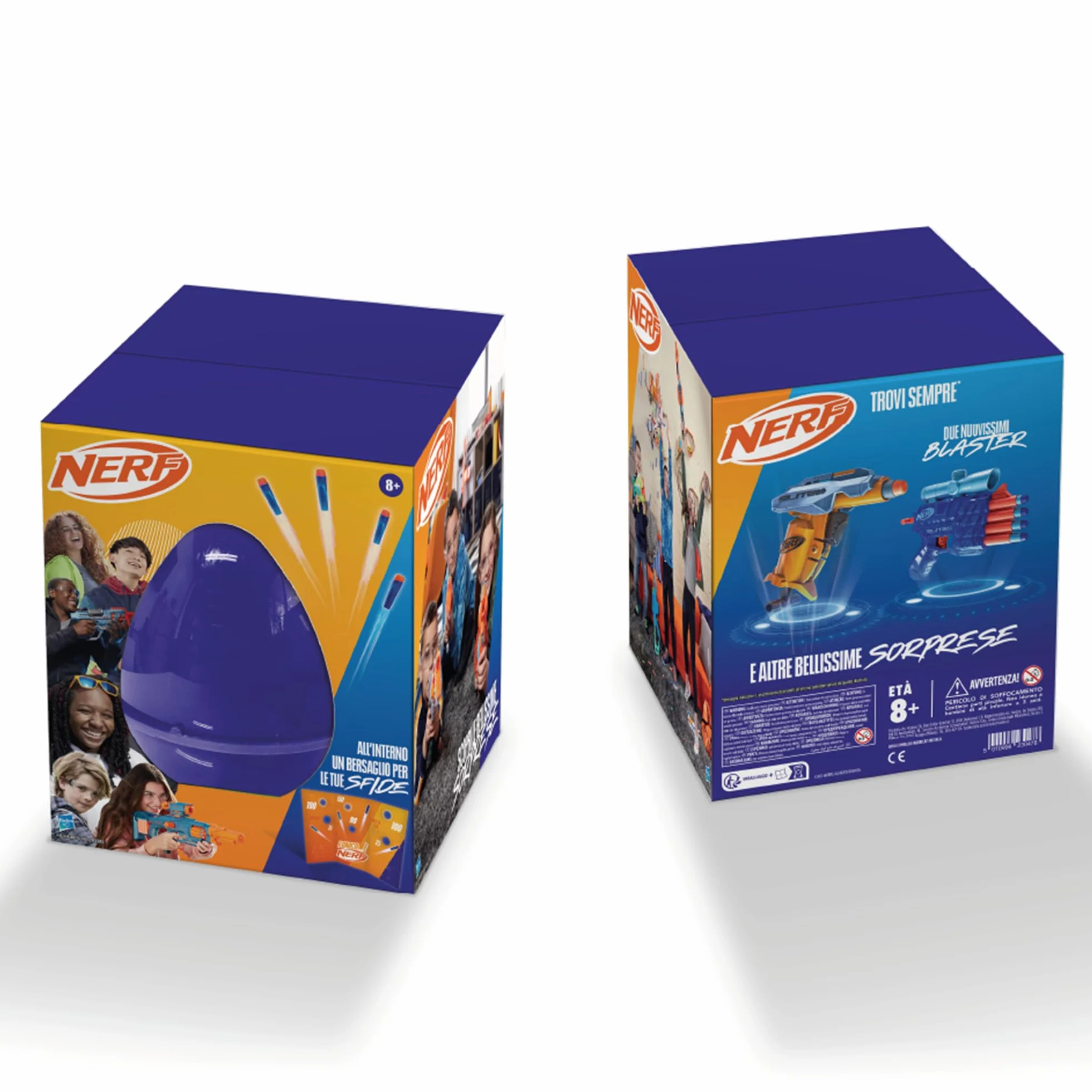 Hasbro Sorpresovo Nerf 2024 - Uovo con sorprese, Include Blaster e Set di bersagli, dagli 8 Anni in su